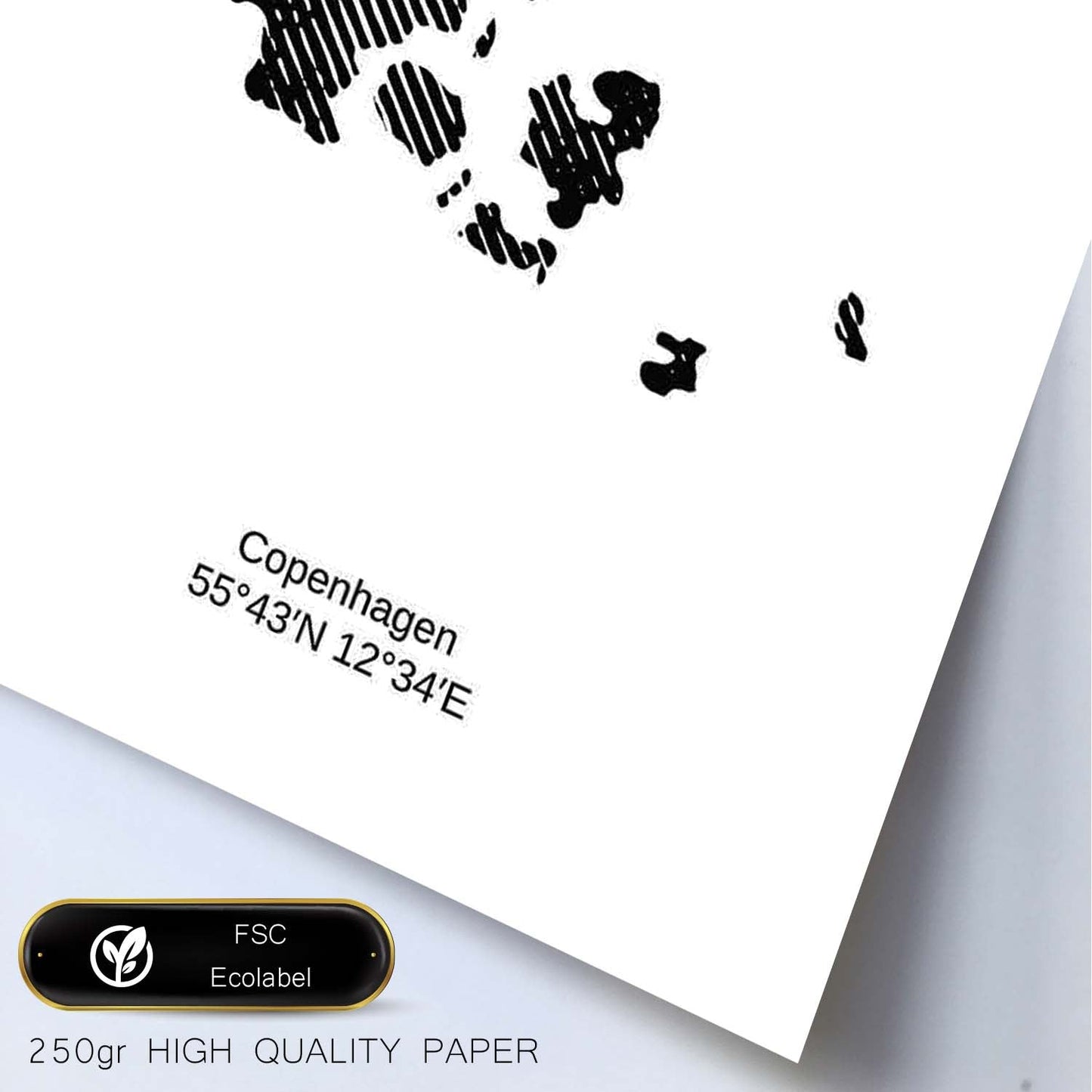 Poster de Dinamarca. Láminas de paises y continentes del mundo.-Artwork-Nacnic-Nacnic Estudio SL