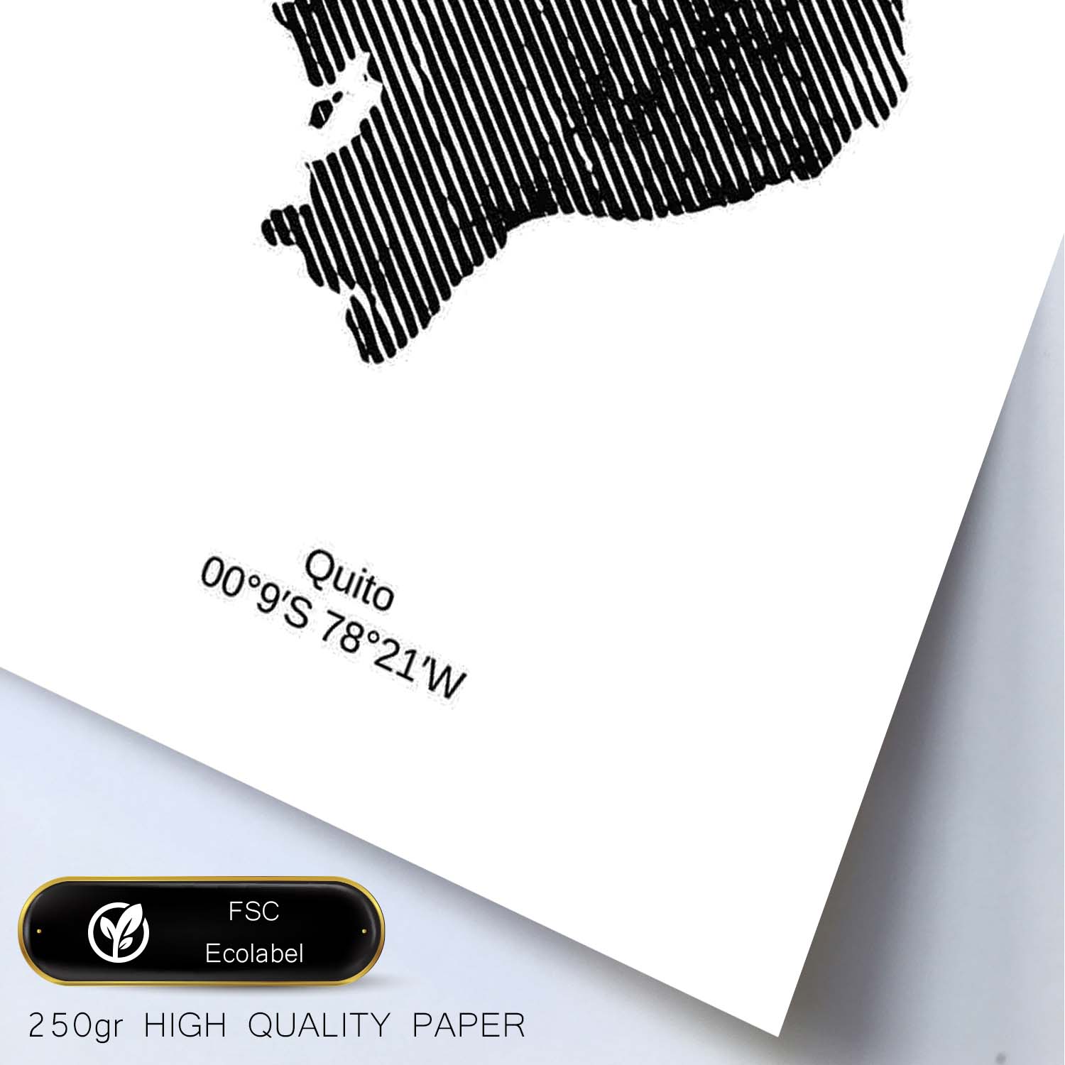 Poster de Ecuador. Láminas de paises y continentes del mundo.-Artwork-Nacnic-Nacnic Estudio SL