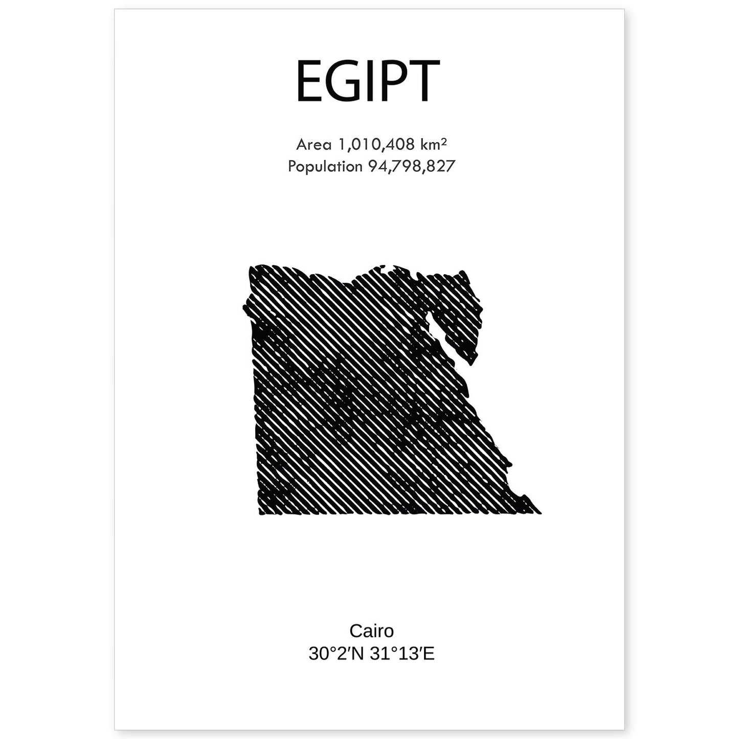 Poster de Egipto. Láminas de paises y continentes del mundo.-Artwork-Nacnic-A4-Sin marco-Nacnic Estudio SL