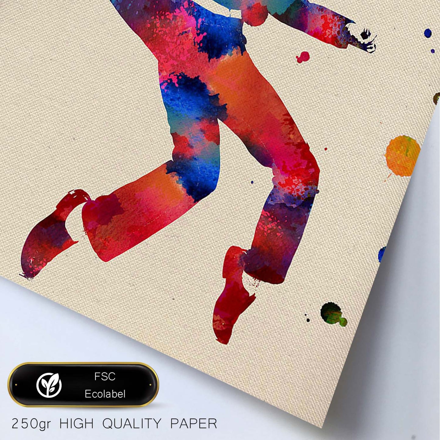 Poster de Elvis Presley con diseño acuarela. Mix de láminas con estilo acuarela-Artwork-Nacnic-Nacnic Estudio SL
