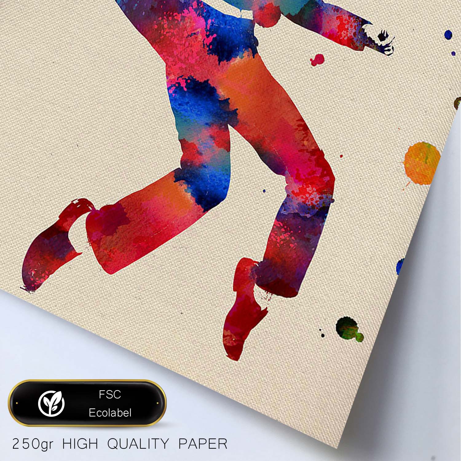 Poster de Elvis Presley con diseño acuarela. Mix de láminas con estilo acuarela-Artwork-Nacnic-Nacnic Estudio SL