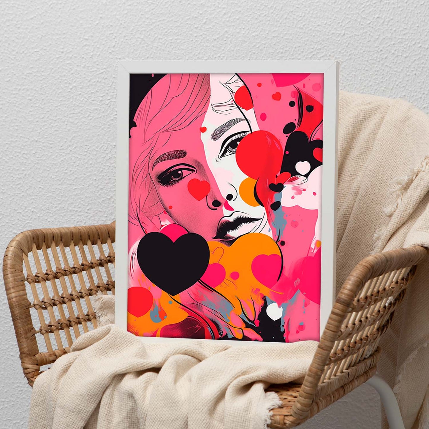 Póster Abstracto de Enamoramiento