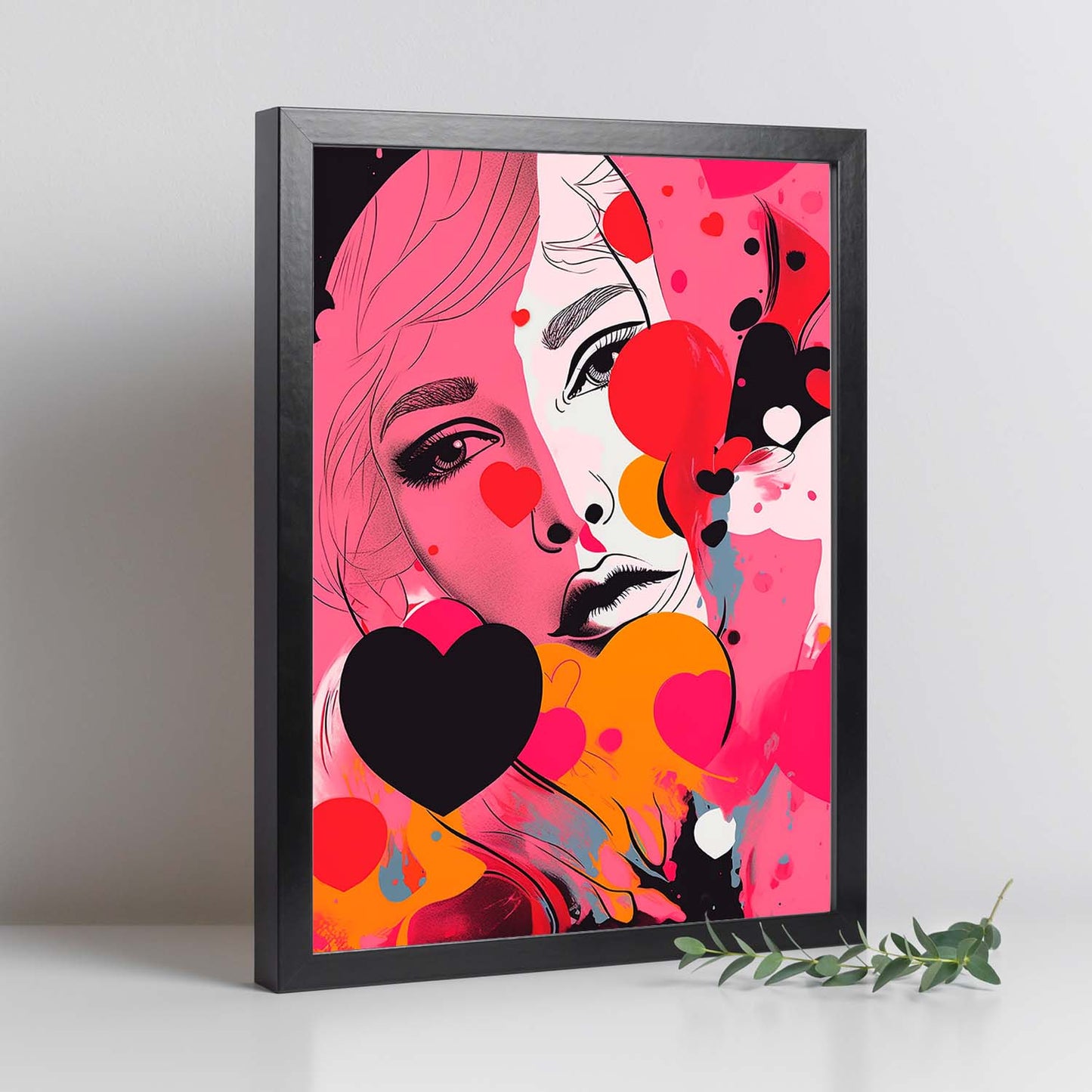 Póster Abstracto de Enamoramiento