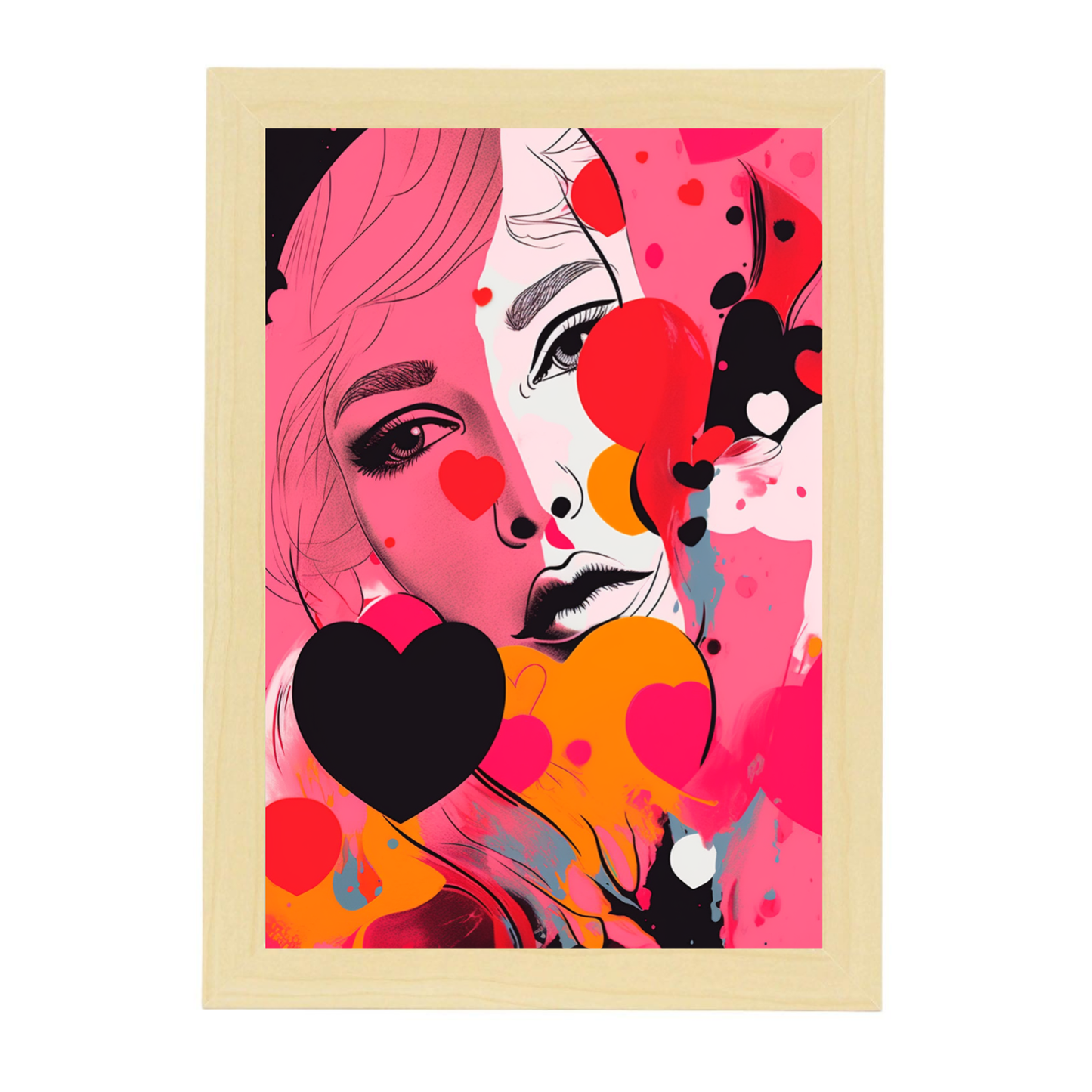 Póster Abstracto de Enamoramiento