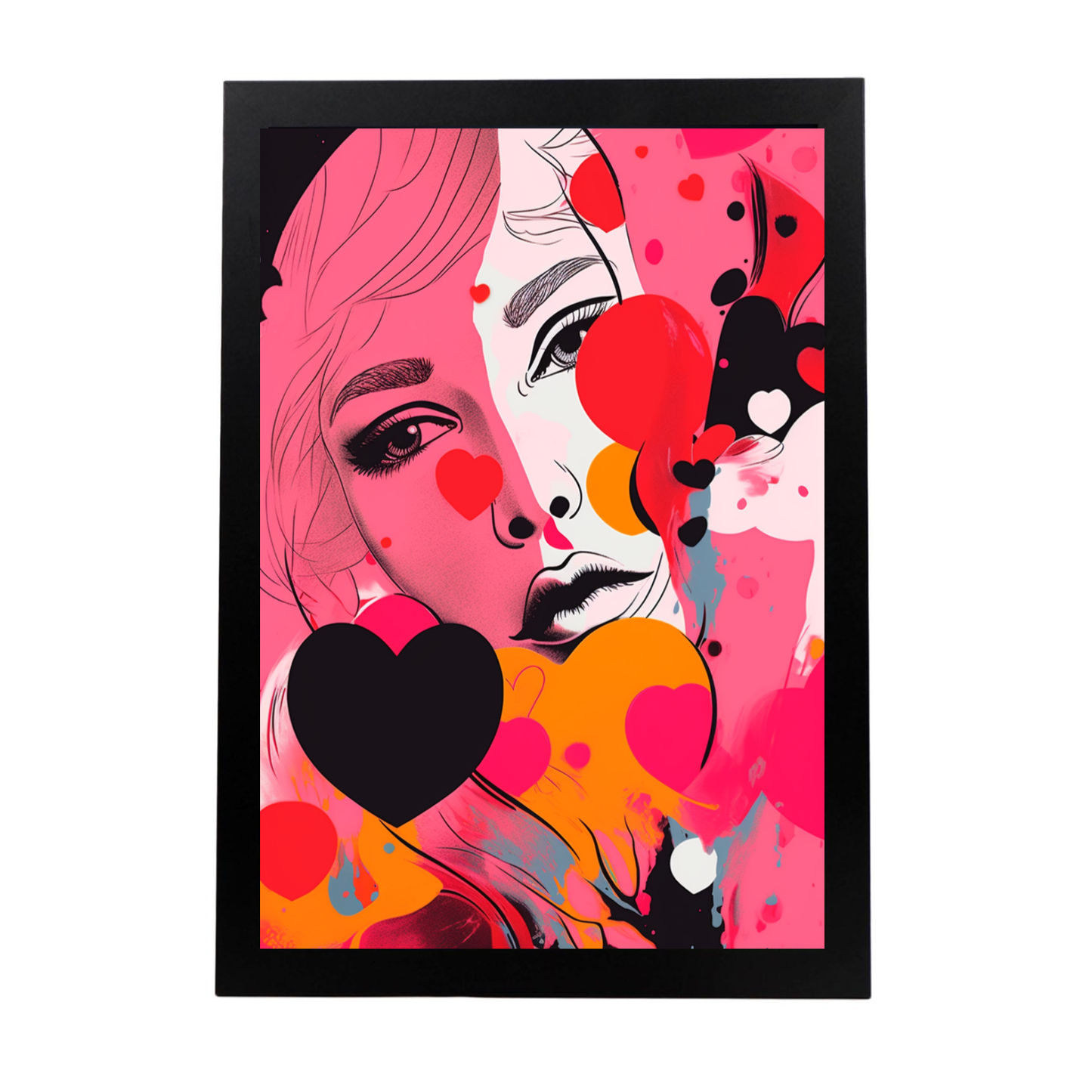 Póster Abstracto de Enamoramiento