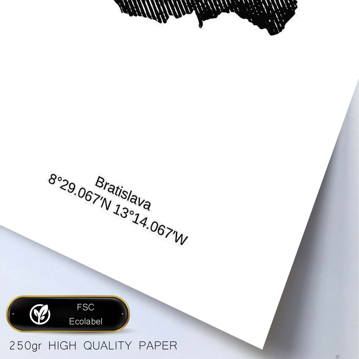 Poster de Eslovaquia. Láminas de paises y continentes del mundo.-Artwork-Nacnic-Nacnic Estudio SL