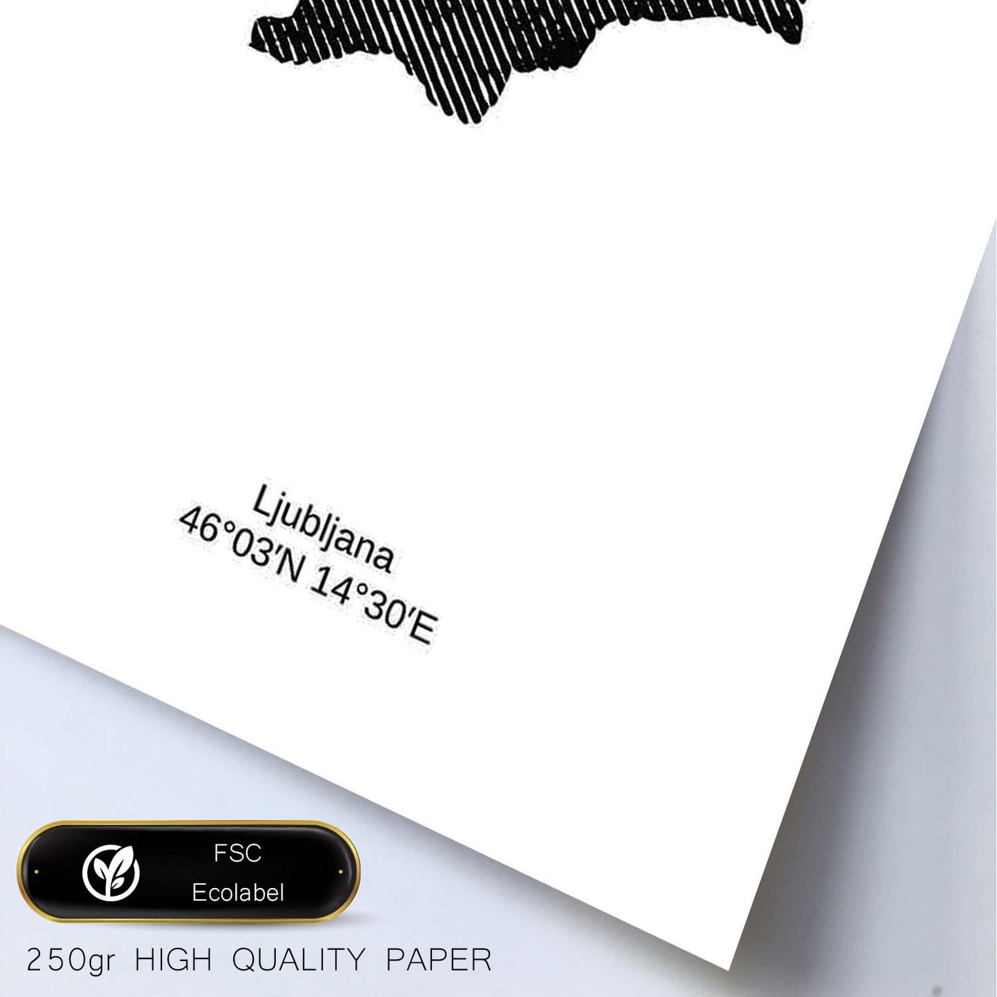 Poster de Eslovenia. Láminas de paises y continentes del mundo.-Artwork-Nacnic-Nacnic Estudio SL