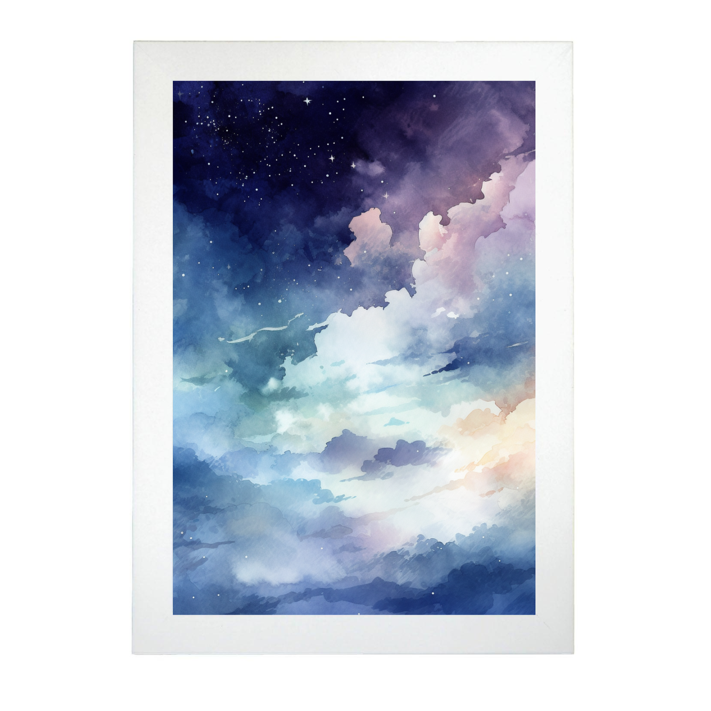 Póster Estético de Espacio Natural Pintado a Mano