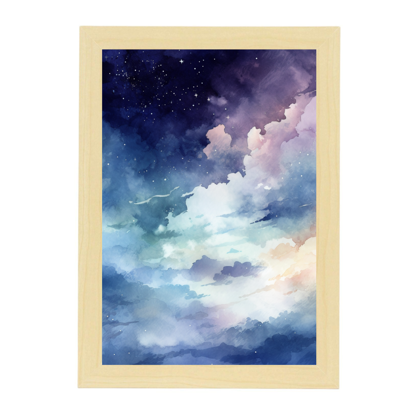 Póster Estético de Espacio Natural Pintado a Mano