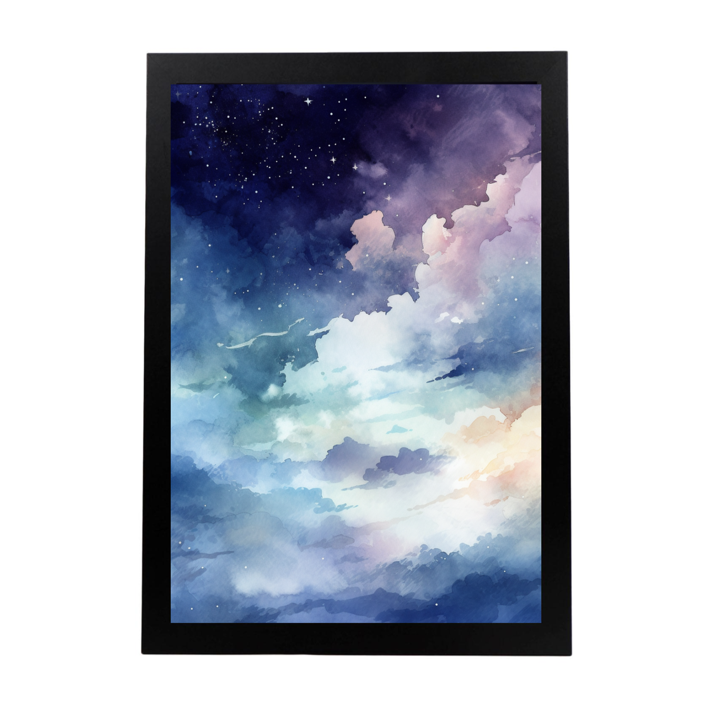 Póster Estético de Espacio Natural Pintado a Mano