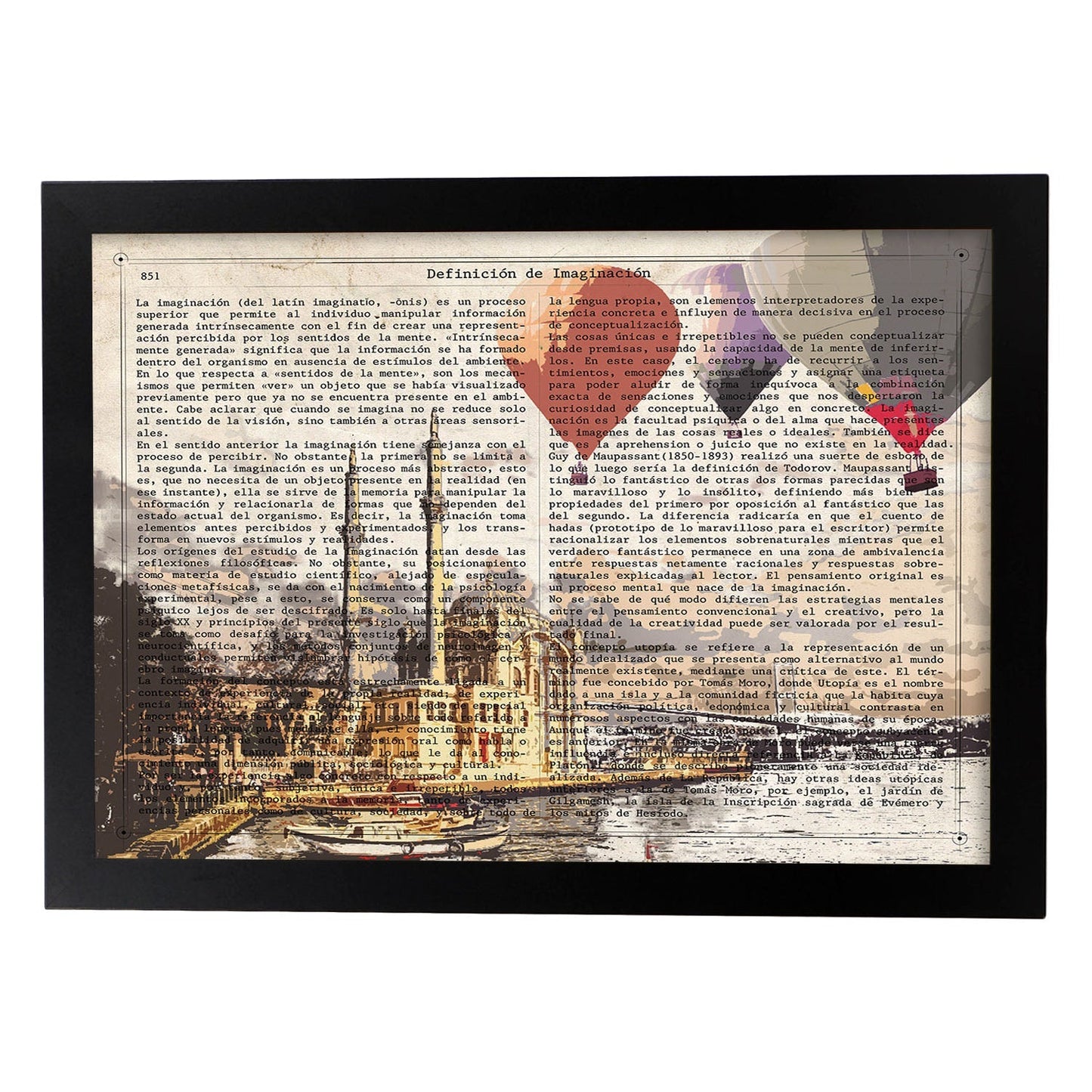 Poster de Estambul (Turquía). Láminas e ilustraciones de ciudades del mundo y monumentos famosos.-Artwork-Nacnic-A3-Marco Negro-Nacnic Estudio SL