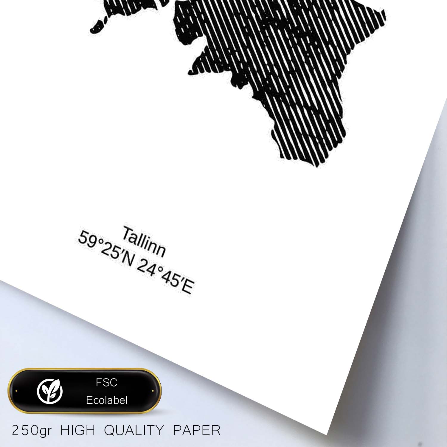 Poster de Estonia. Láminas de paises y continentes del mundo.-Artwork-Nacnic-Nacnic Estudio SL