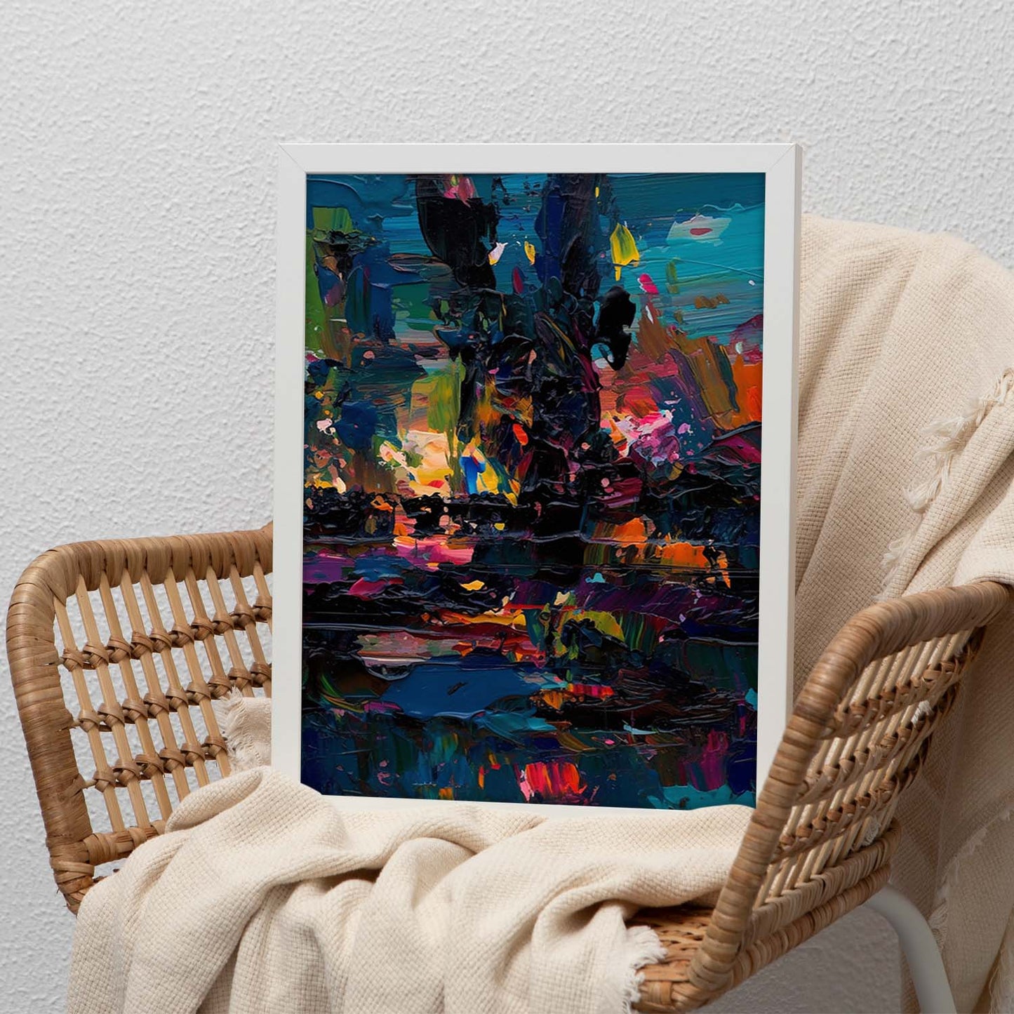 Póster de Expresionismo Abstracto Inspirado en la C