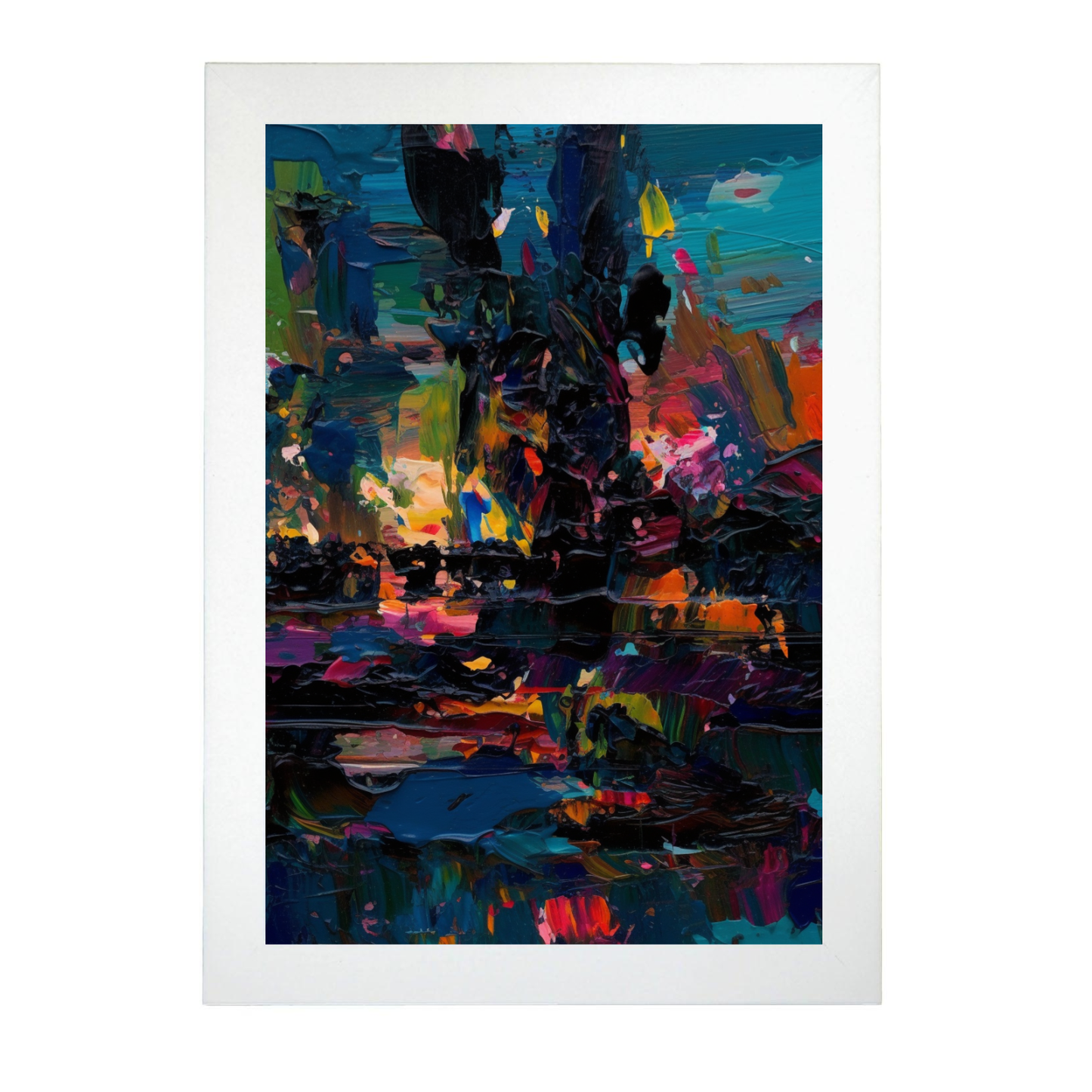Póster de Expresionismo Abstracto Inspirado en la C