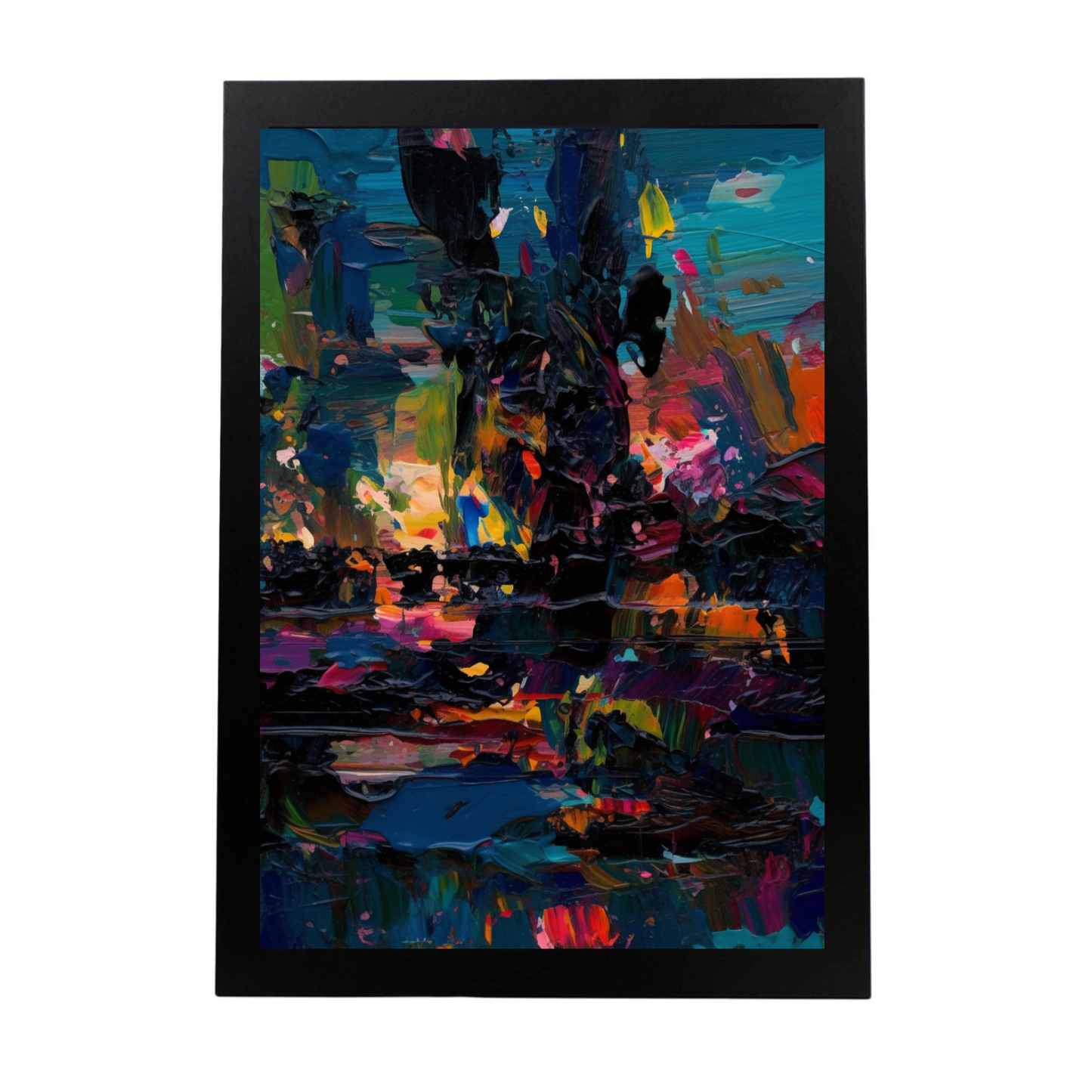 Póster de Expresionismo Abstracto Inspirado en la C