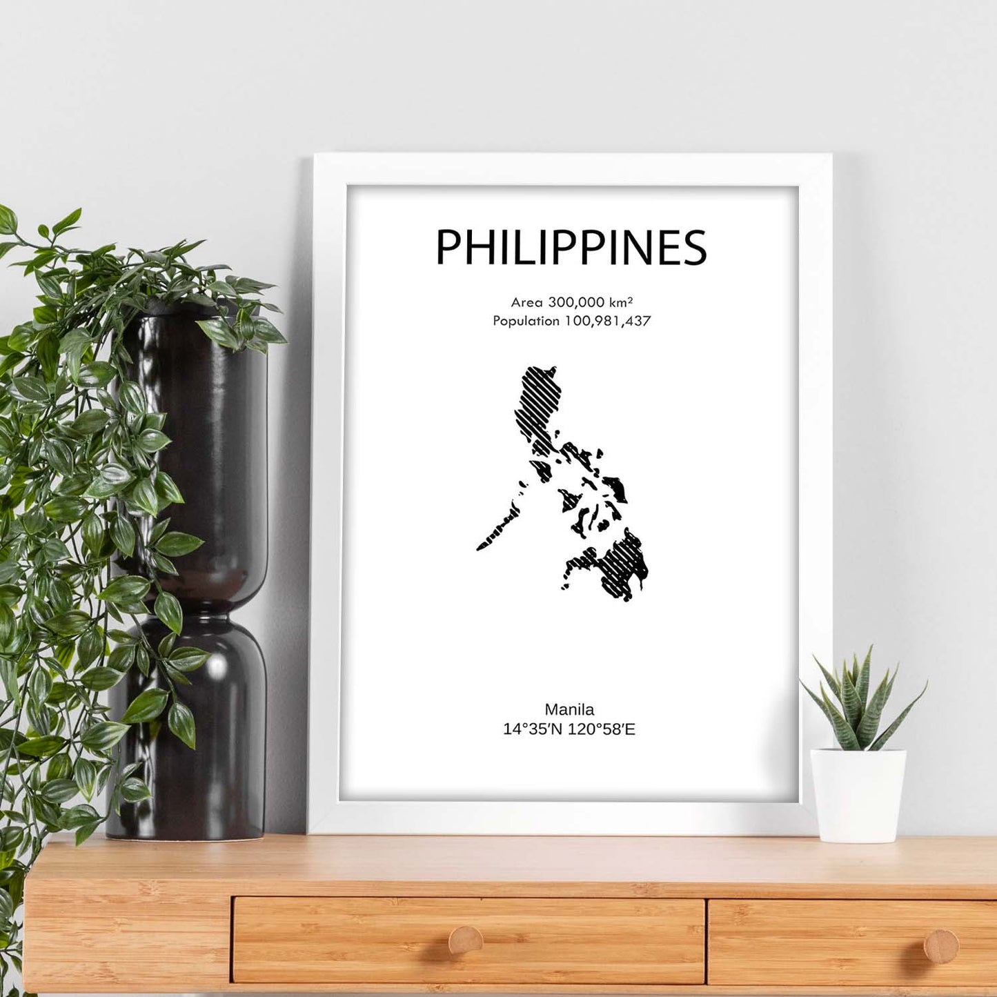 Poster de Filipinas. Láminas de paises y continentes del mundo.-Artwork-Nacnic-Nacnic Estudio SL