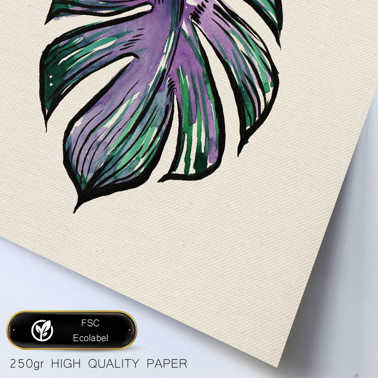 Poster de flores y naturaleza. Lámina cuadrada Corazón enamorado, ilustrada con dibujos a color.-Artwork-Nacnic-Nacnic Estudio SL