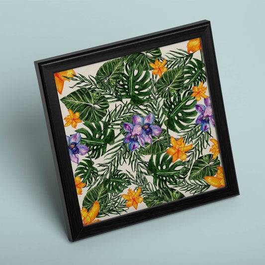 Poster de flores y naturaleza. Lámina cuadrada Dame vida, ilustrada con dibujos a color.-Artwork-Nacnic-Nacnic Estudio SL