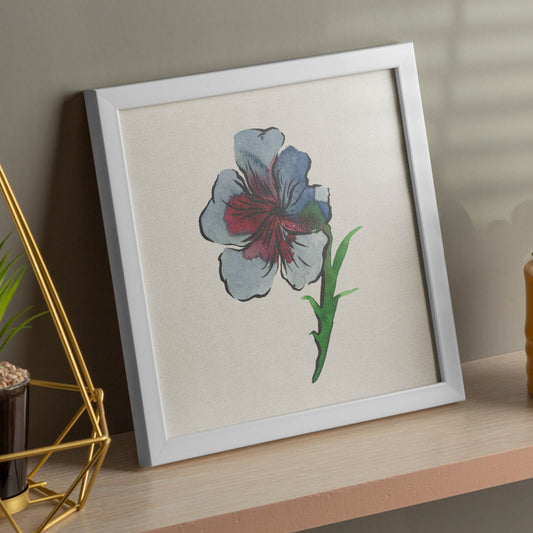 Poster de flores y naturaleza. Lámina cuadrada Flor de mis sueños, ilustrada con dibujos a color.-Artwork-Nacnic-Nacnic Estudio SL