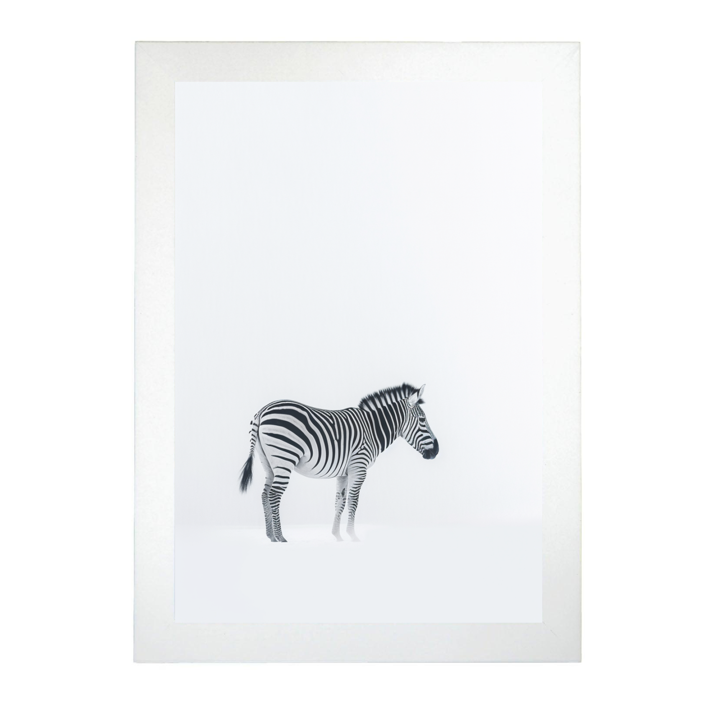 Póster Minimalista de Cebra Japonesa