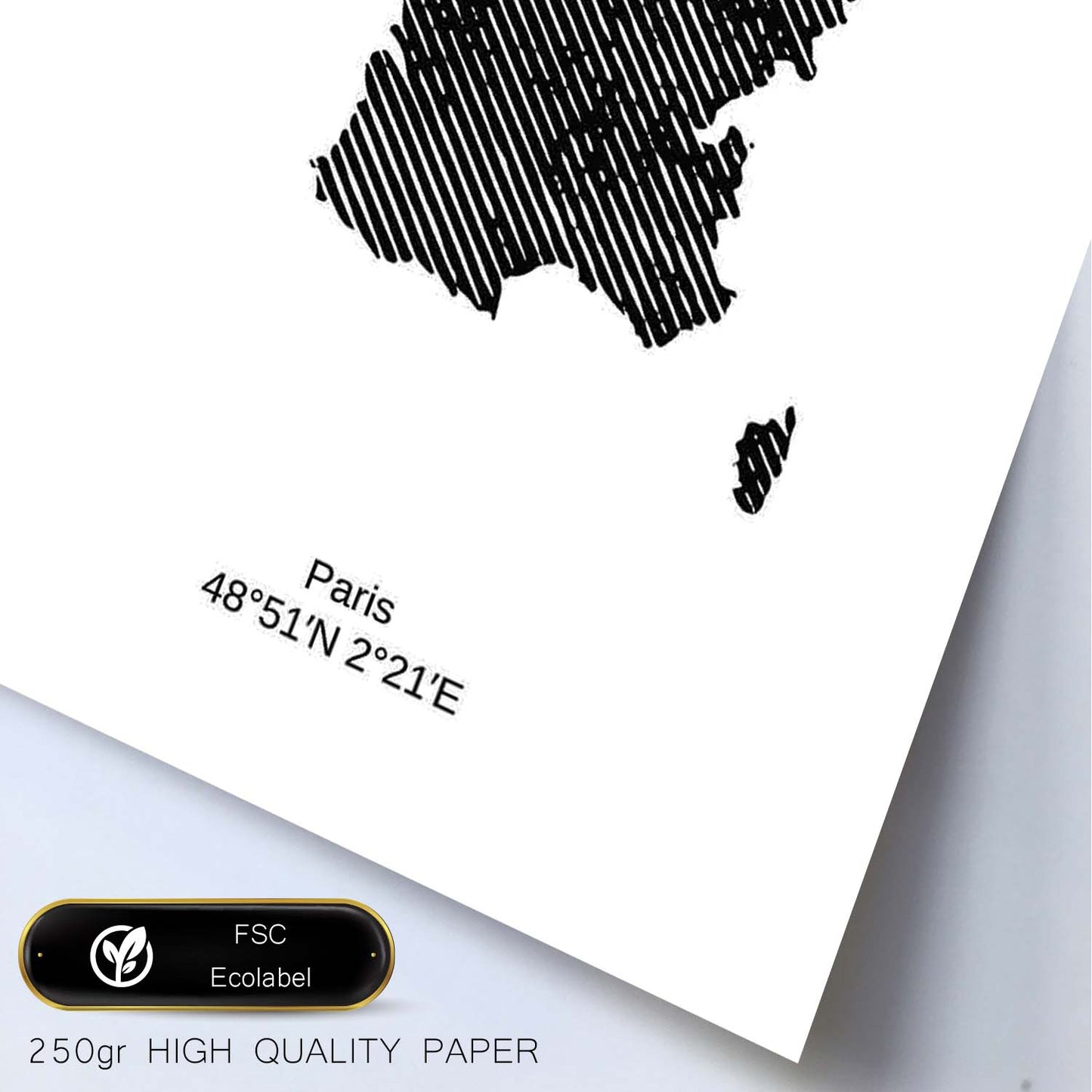 Poster de Francia. Láminas de paises y continentes del mundo.-Artwork-Nacnic-Nacnic Estudio SL