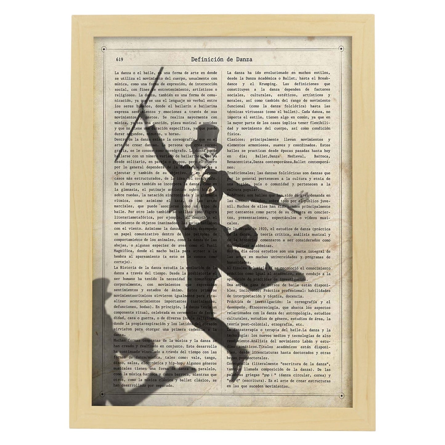 Poster de Fred Astaire. Láminas de personajes importantes. Posters de músicos, actores, inventores, exploradores, ...-Artwork-Nacnic-A3-Marco Madera clara-Nacnic Estudio SL