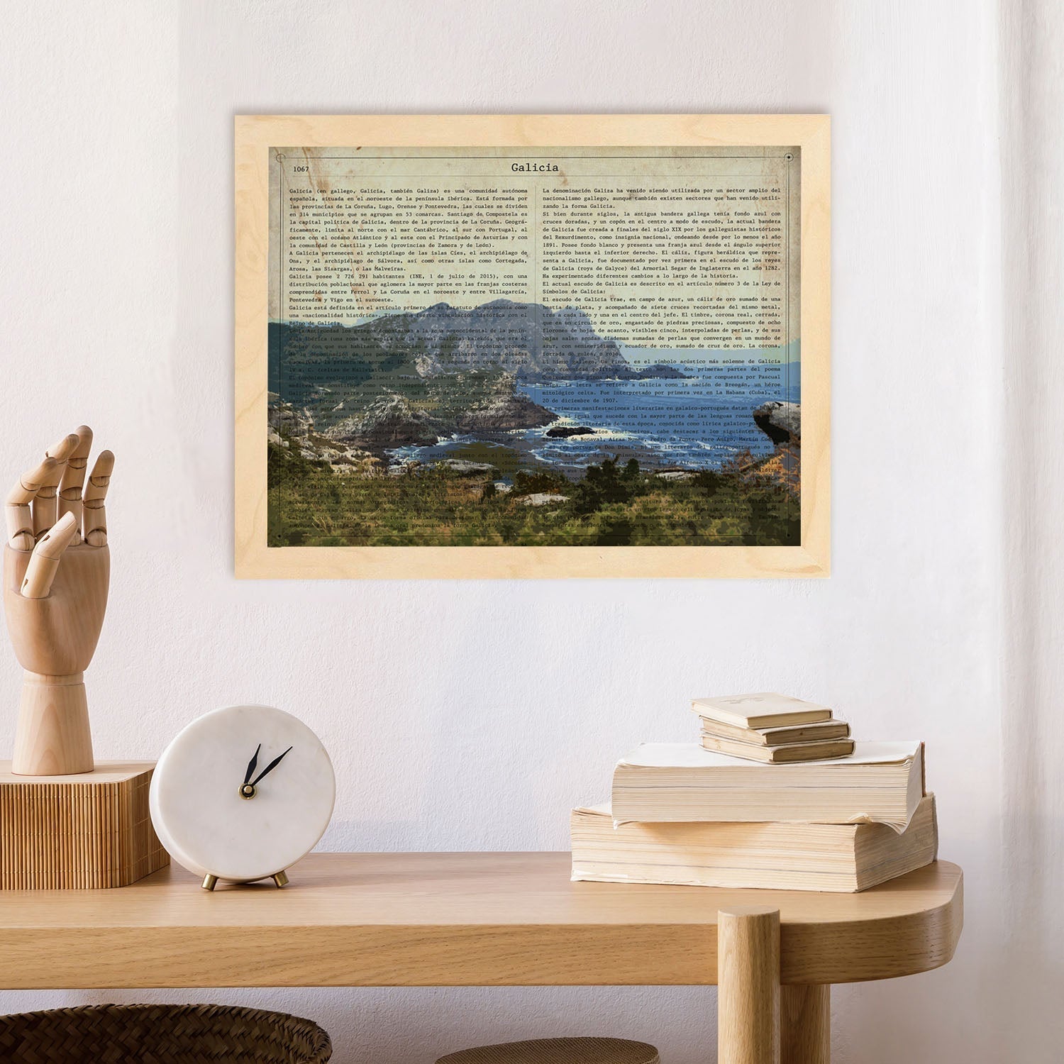 Poster de Galicia. Láminas de comunidades autónomas de España.-Artwork-Nacnic-Nacnic Estudio SL