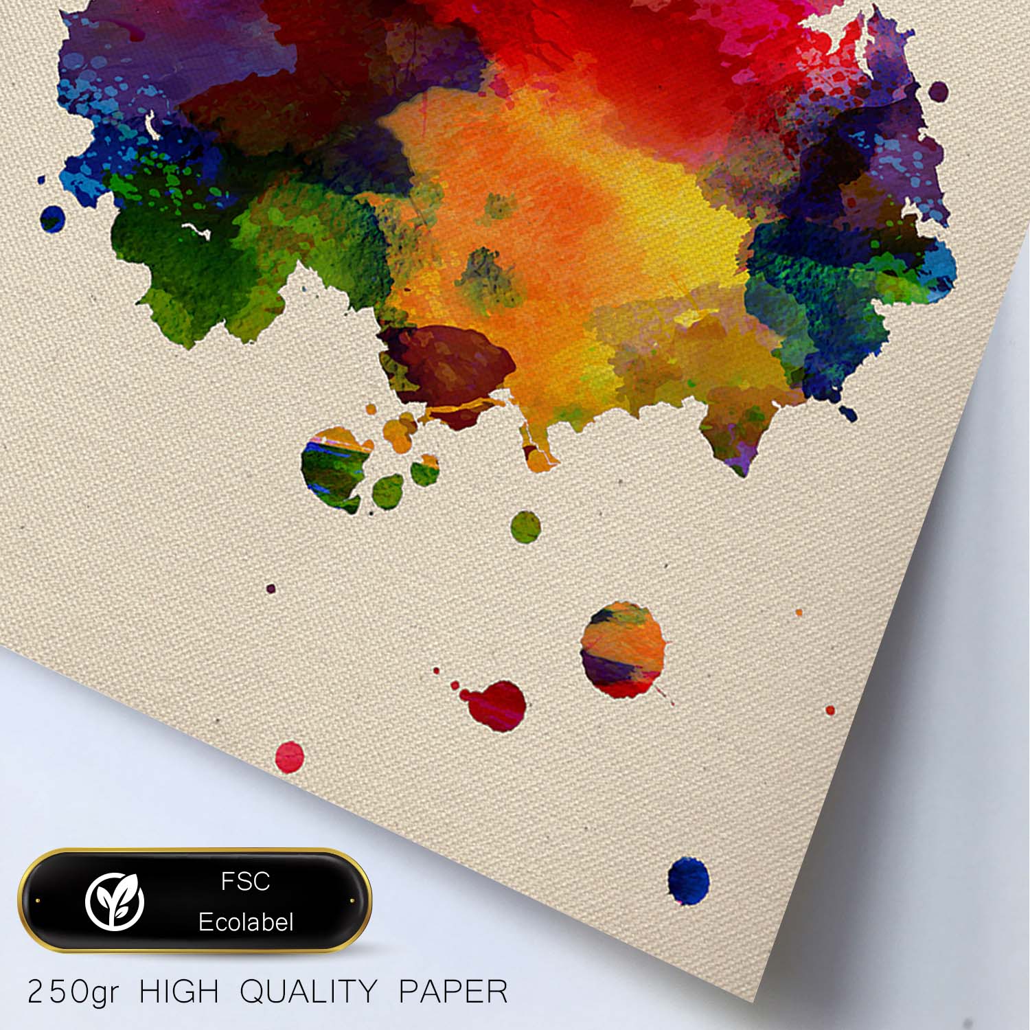 Poster de Galicia. Láminas e ilustraciones de ciudades, comunidades, y mapas de España.-Artwork-Nacnic-Nacnic Estudio SL