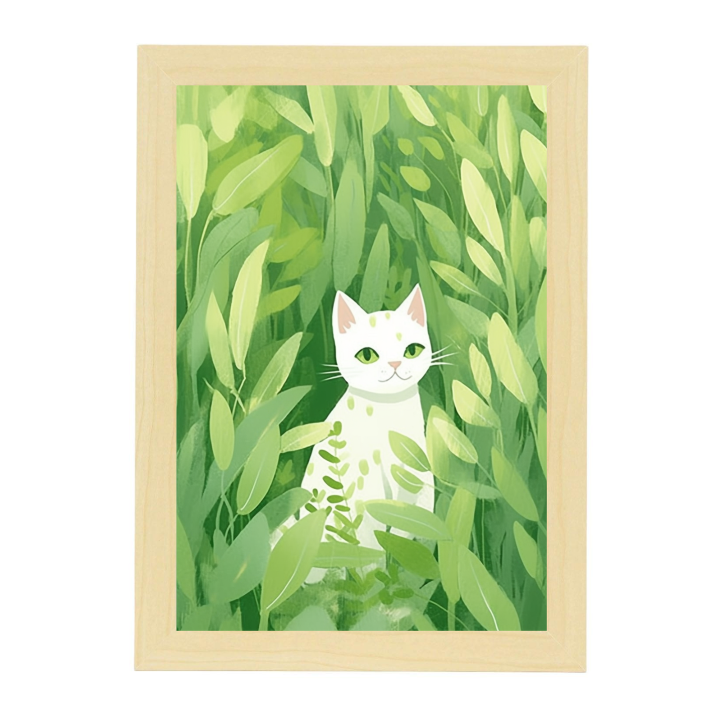 Lámina de Gato Estilo Jardín Ryo Takemasa y Wu