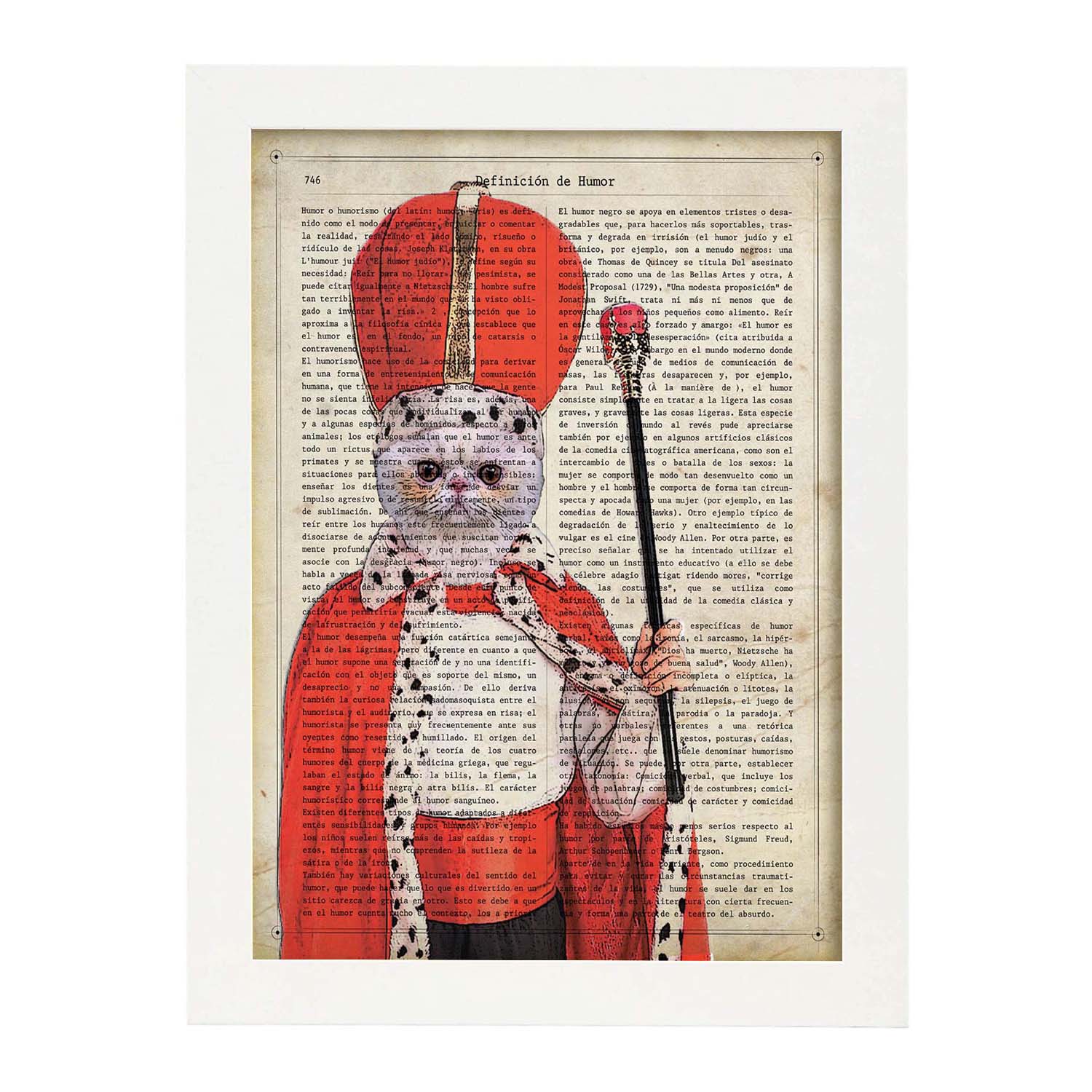 Poster de Gato papa. Láminas de animales con definiciones. Ilustraciones de animales con textos.-Artwork-Nacnic-Nacnic Estudio SL