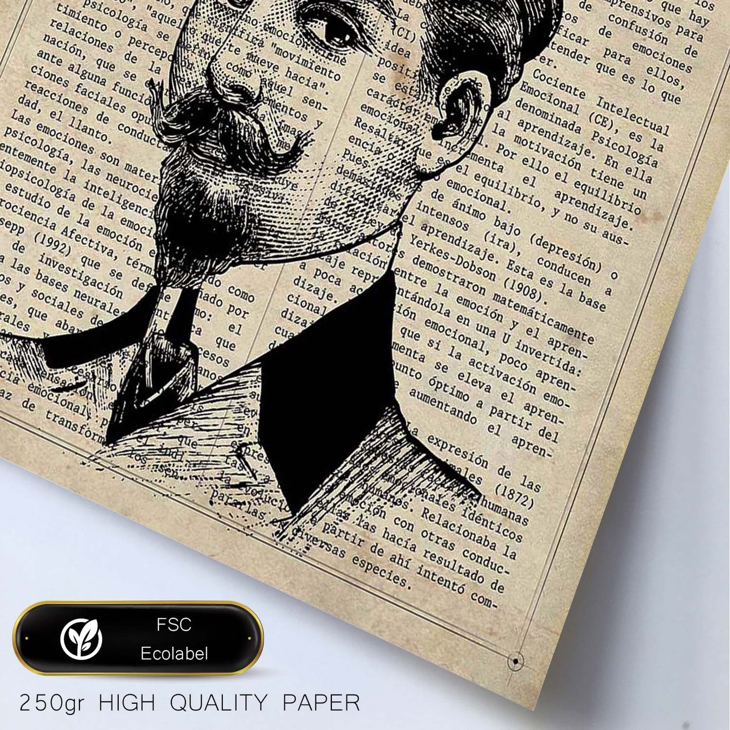 Poster de Gentleman. Láminas vintage con definiciones. Diseño de interiores.-Artwork-Nacnic-Nacnic Estudio SL