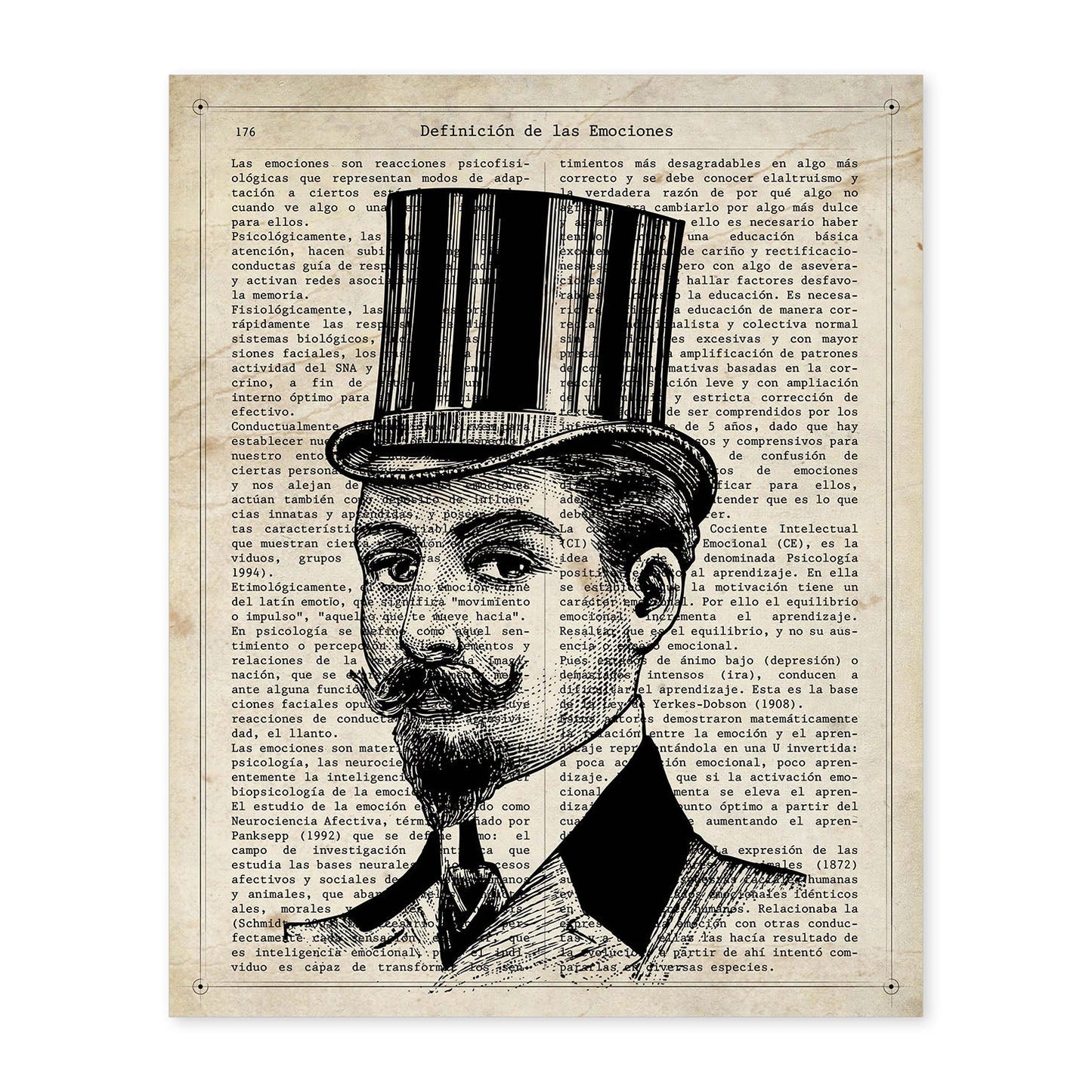 Poster de Gentleman. Láminas vintage con definiciones. Diseño de interiores.-Artwork-Nacnic-A4-Sin marco-Nacnic Estudio SL