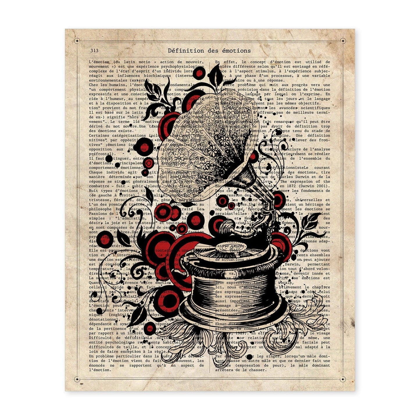 Poster de Gramola modernista. Láminas musicales con definiciones para-Artwork-Nacnic-A4-Sin marco-Nacnic Estudio SL