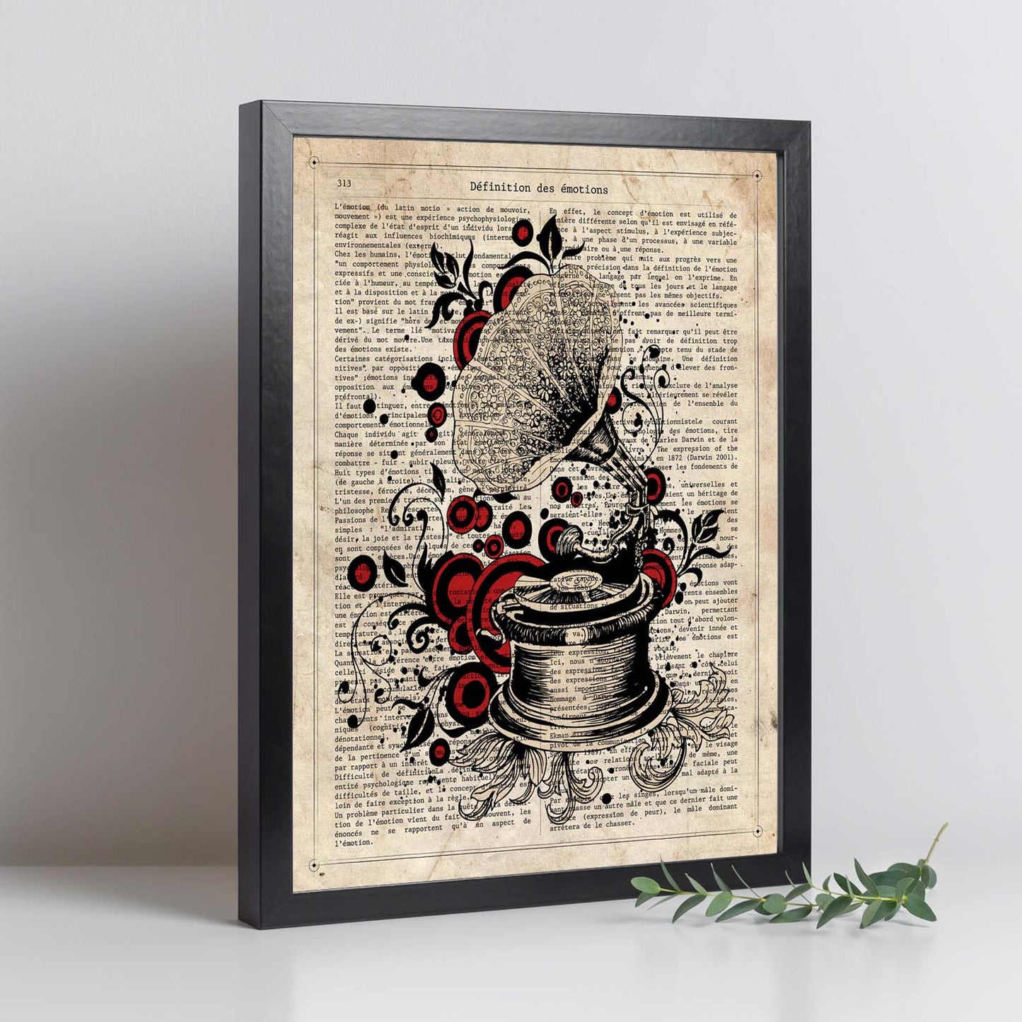 Poster de Gramola modernista. Láminas musicales con definiciones para-Artwork-Nacnic-Nacnic Estudio SL