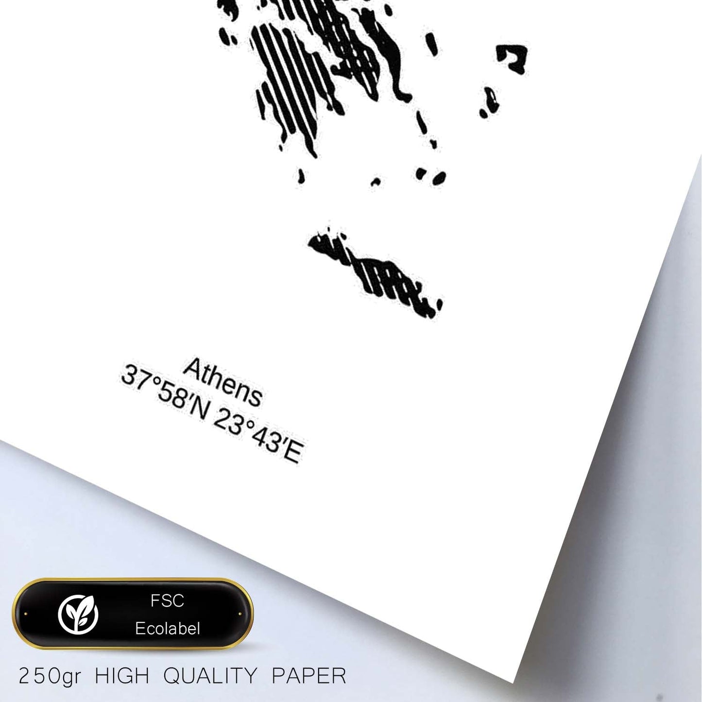 Poster de Grecia. Láminas de paises y continentes del mundo.-Artwork-Nacnic-Nacnic Estudio SL