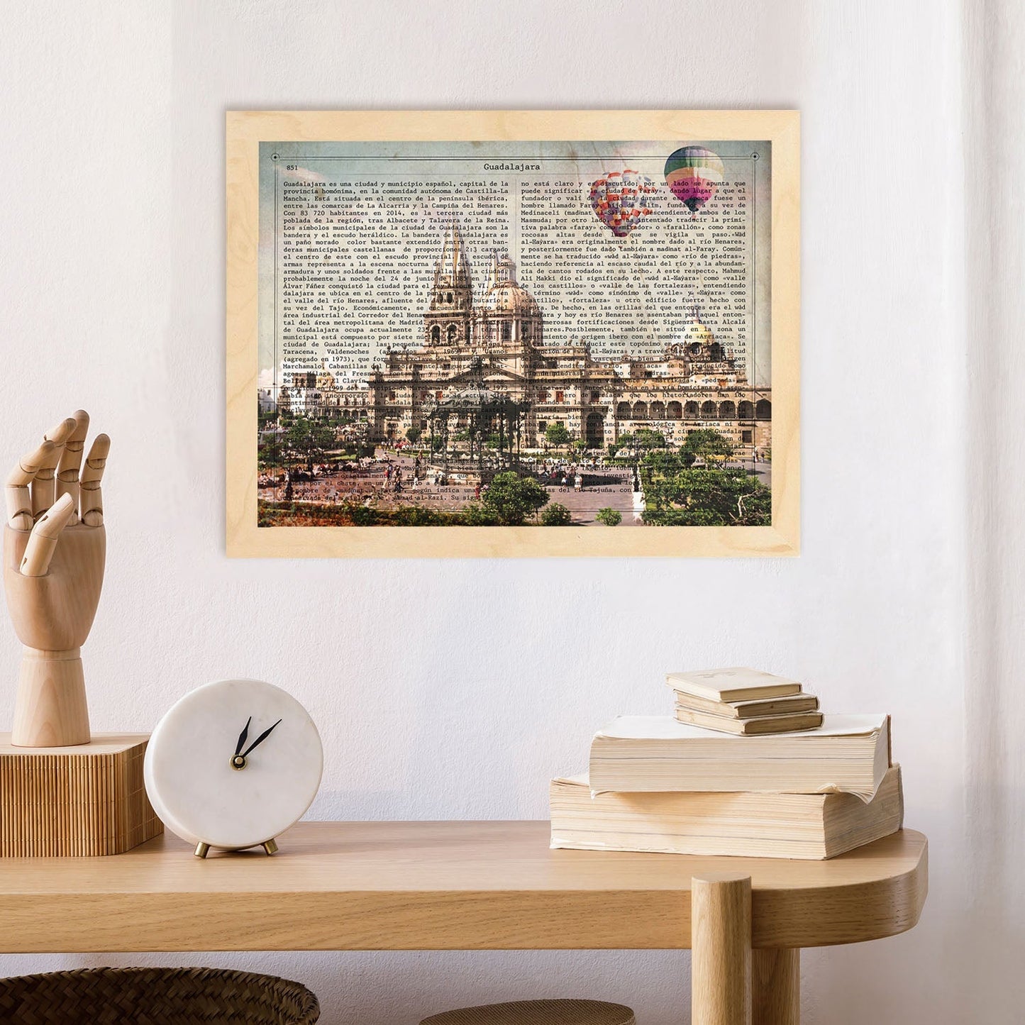 Poster de Guadalajara. Catedral. Láminas de ciudades españolas con definiciones. Decoración de interiores para españoles.-Artwork-Nacnic-Nacnic Estudio SL