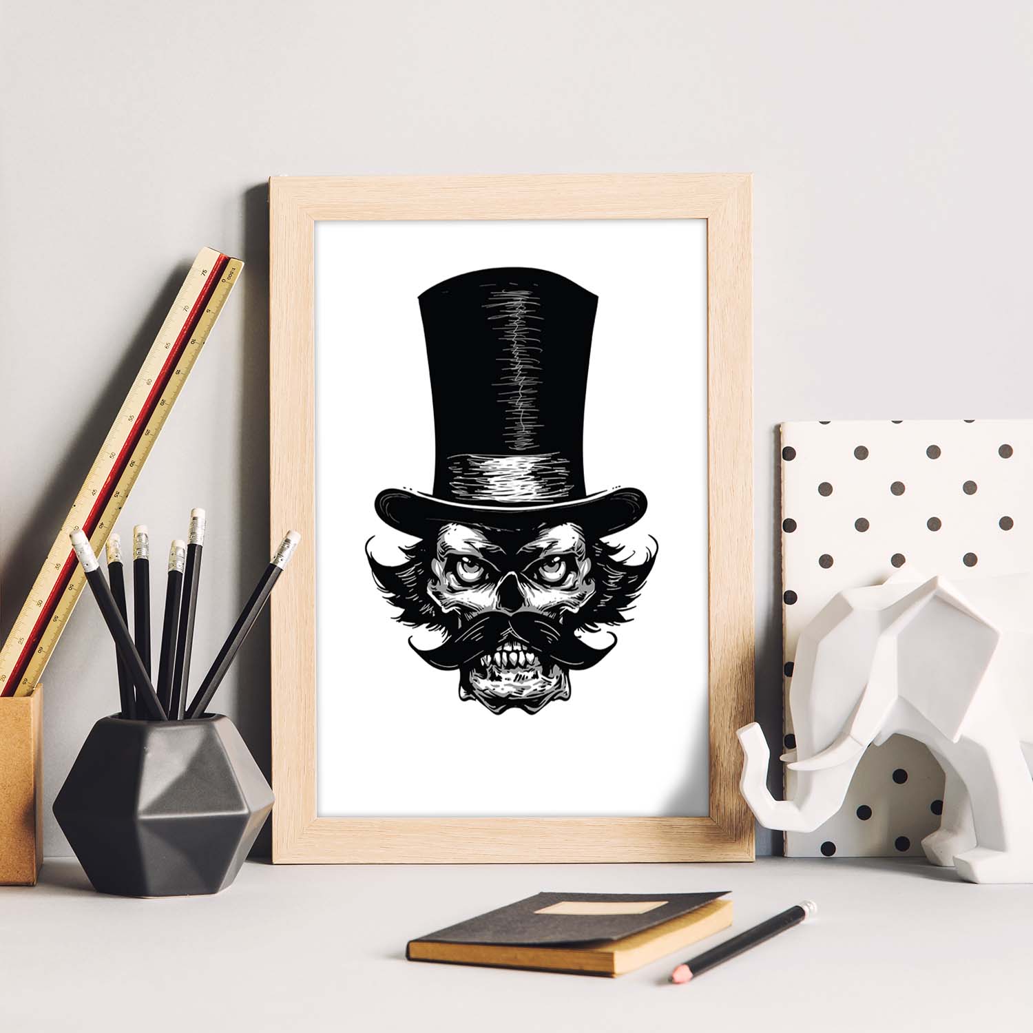 Poster de Hater. Lámina decorativa de diseño.-Artwork-Nacnic-Nacnic Estudio SL