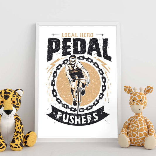 Poster de Heroe local. Lámina decorativa de diseño.-Artwork-Nacnic-Nacnic Estudio SL