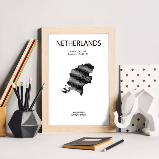 Poster de Holanda. Láminas de paises y continentes del mundo.-Artwork-Nacnic-Nacnic Estudio SL