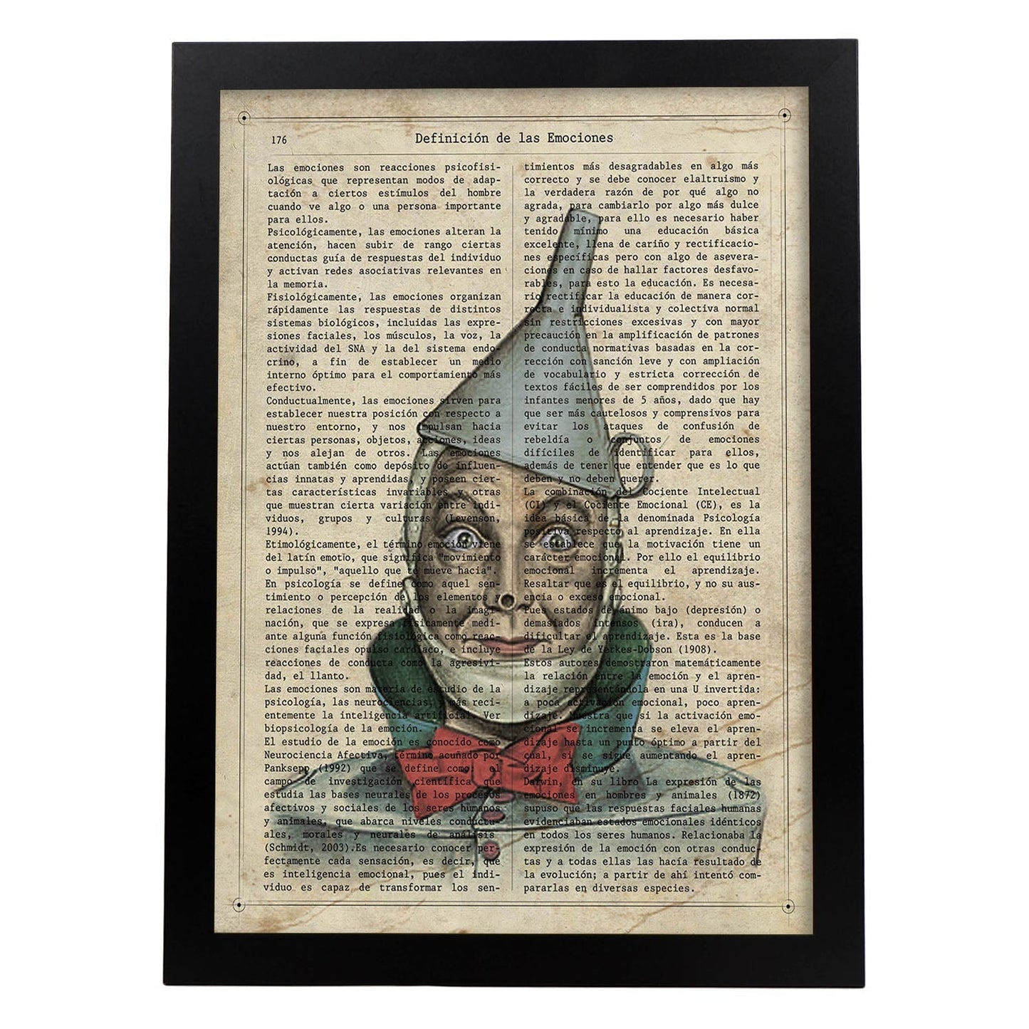 Poster de Hombre de hojalata del Mago de OZ. Láminas de personajes importantes. Posters de músicos, actores, inventores, exploradores, ...-Artwork-Nacnic-A3-Marco Negro-Nacnic Estudio SL