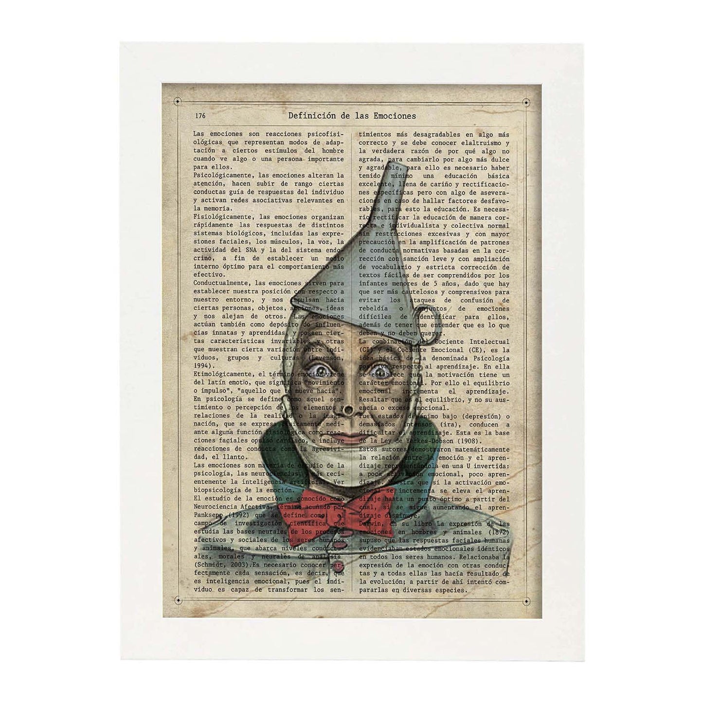 Poster de Hombre de hojalata del Mago de OZ. Láminas de personajes importantes. Posters de músicos, actores, inventores, exploradores, ...-Artwork-Nacnic-A4-Marco Blanco-Nacnic Estudio SL