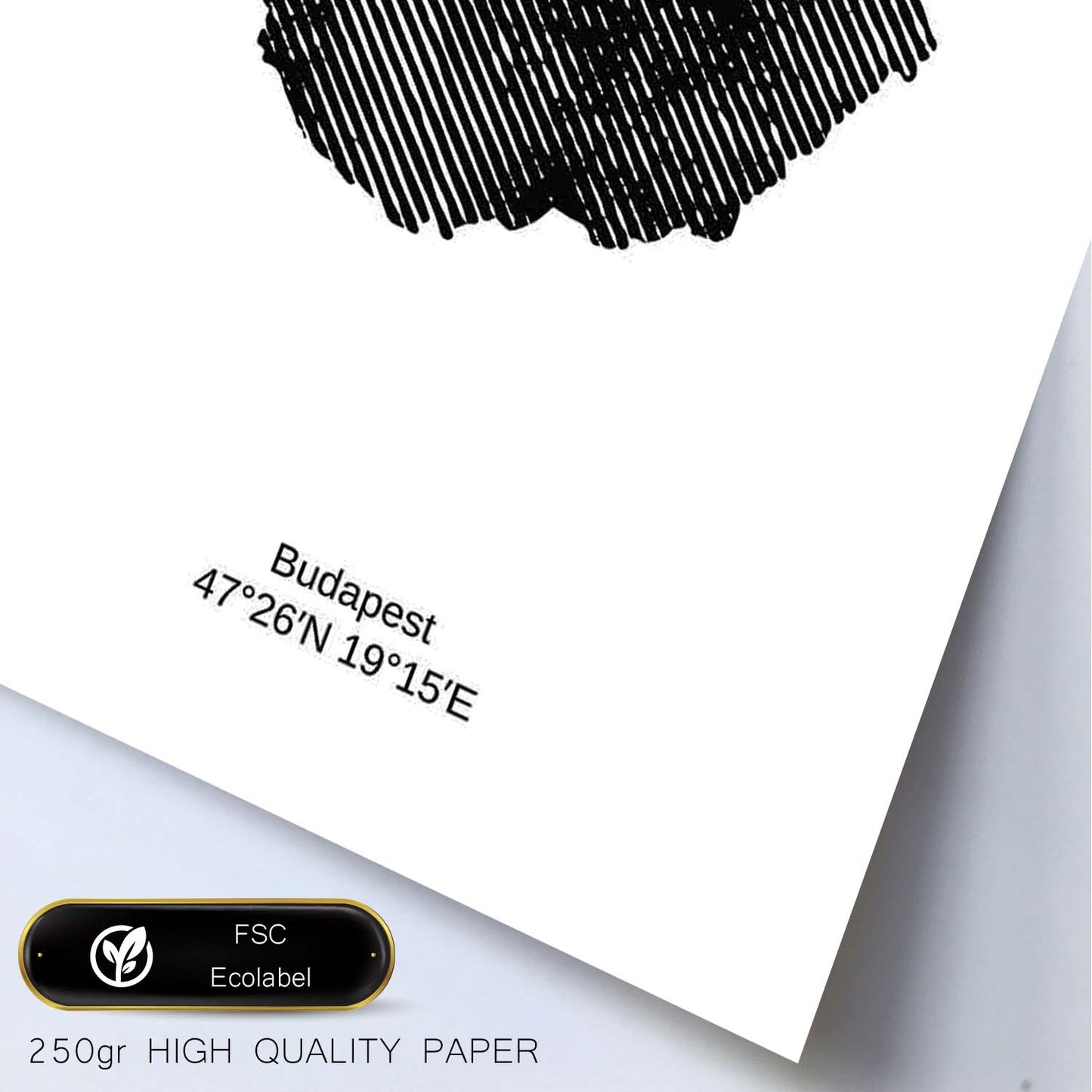 Poster de Hungría. Láminas de paises y continentes del mundo.-Artwork-Nacnic-Nacnic Estudio SL