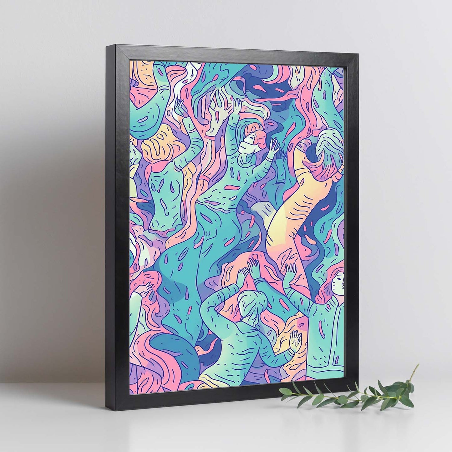 Póster de Ilustración Digital Gruñón
