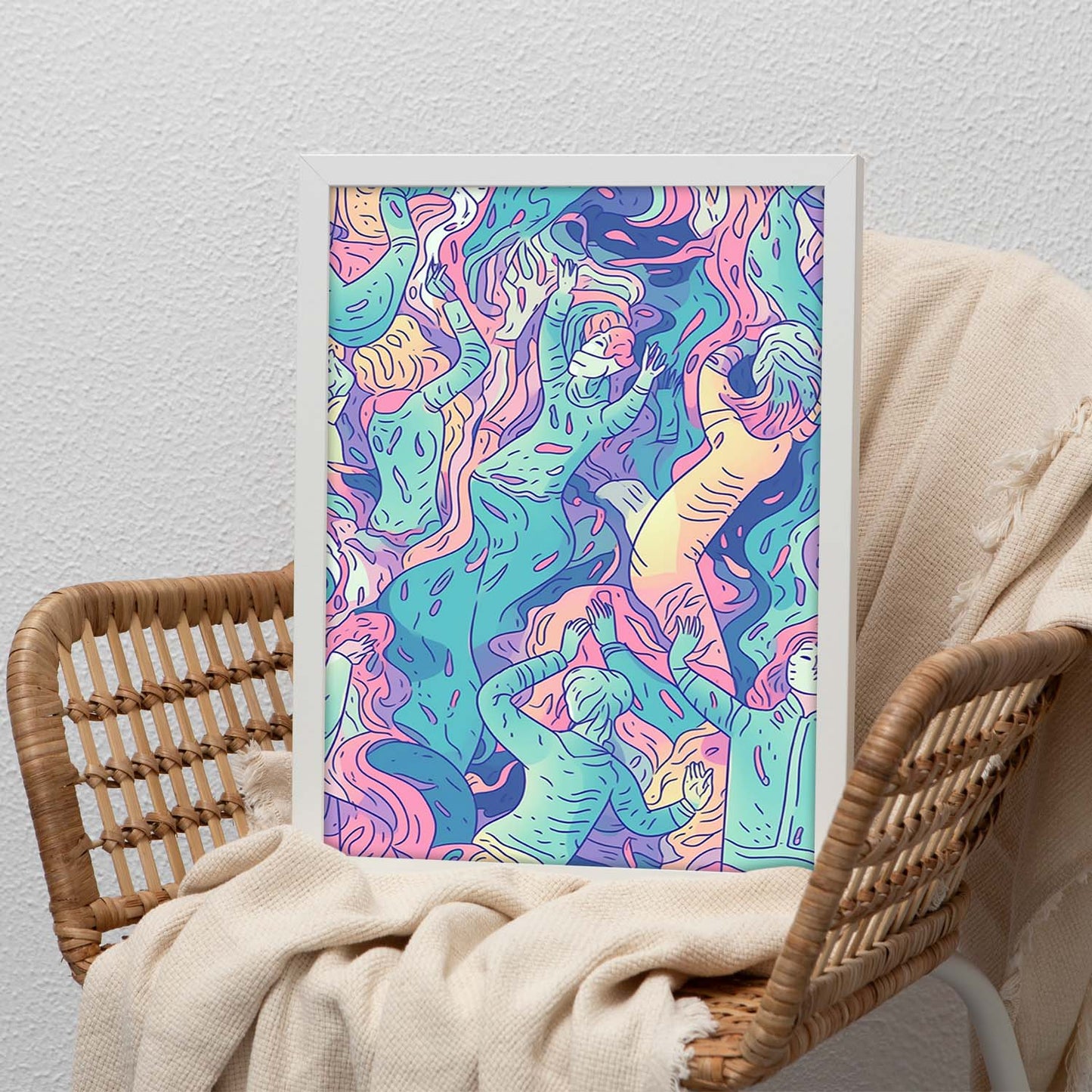 Póster de Ilustración Digital Gruñón