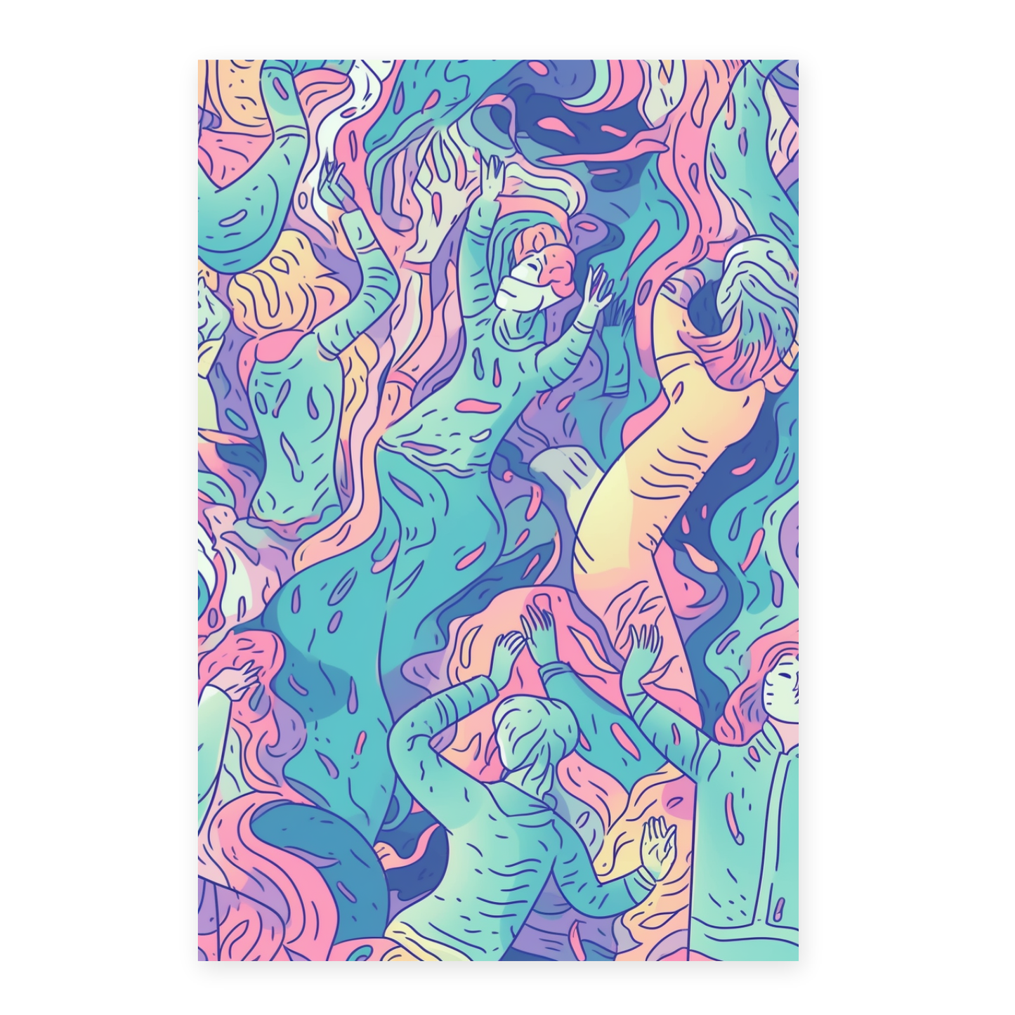 Póster de Ilustración Digital Gruñón