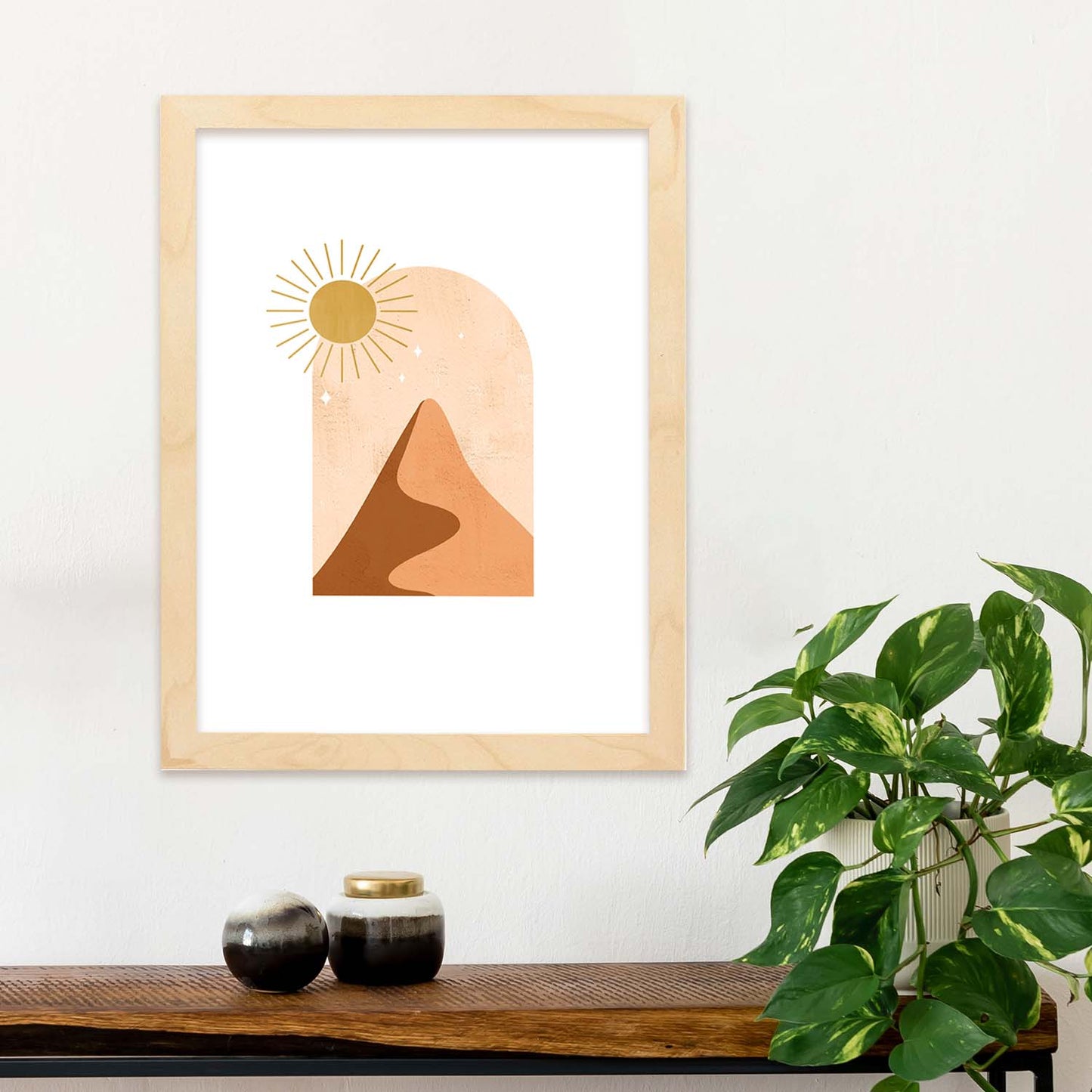 Poster de imágenes de la naturaleza. Dibujos en tonos marrones. 'Naturaleza 10'.-Artwork-Nacnic-Nacnic Estudio SL