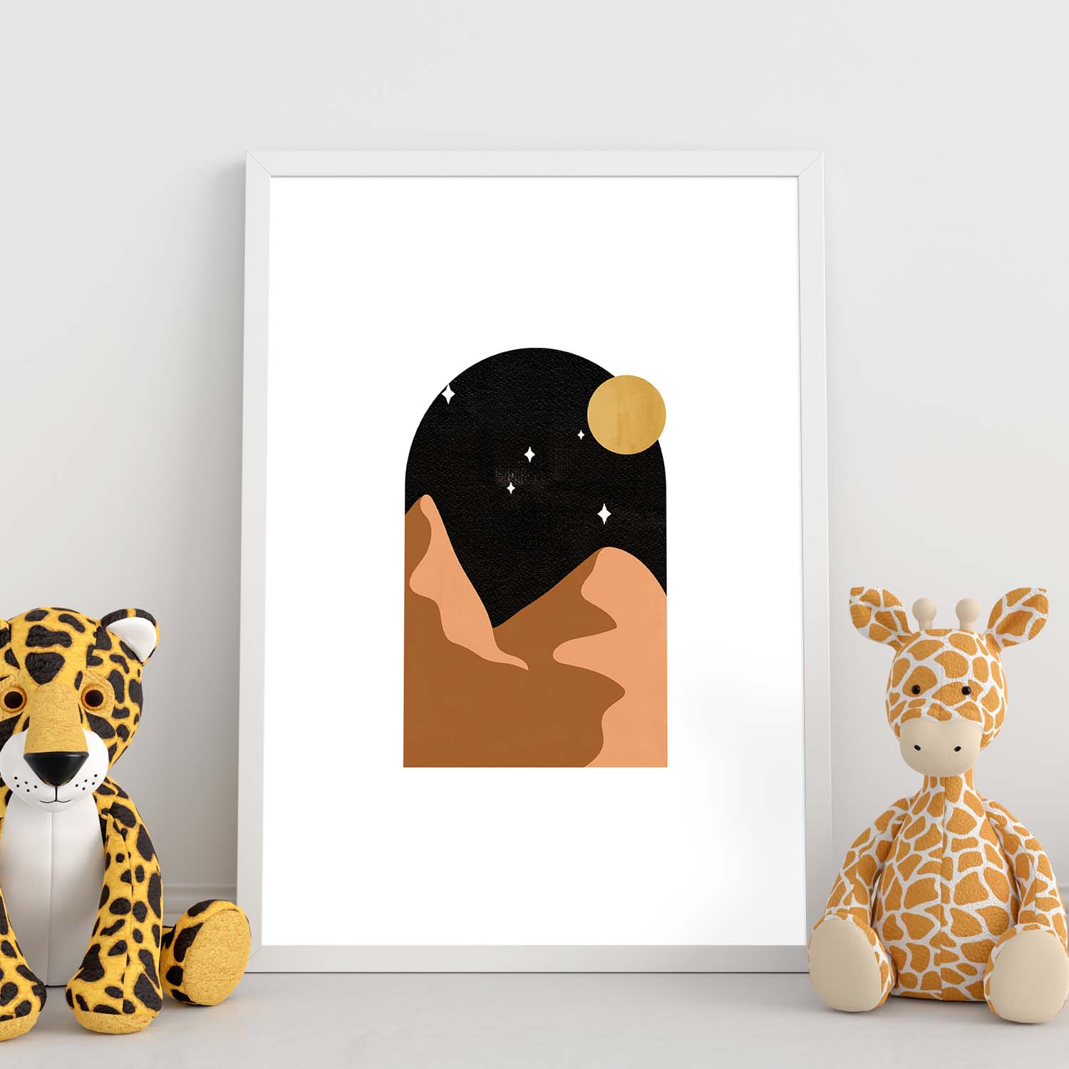 Poster de imágenes de la naturaleza. Dibujos en tonos marrones. 'Naturaleza 11'.-Artwork-Nacnic-Nacnic Estudio SL