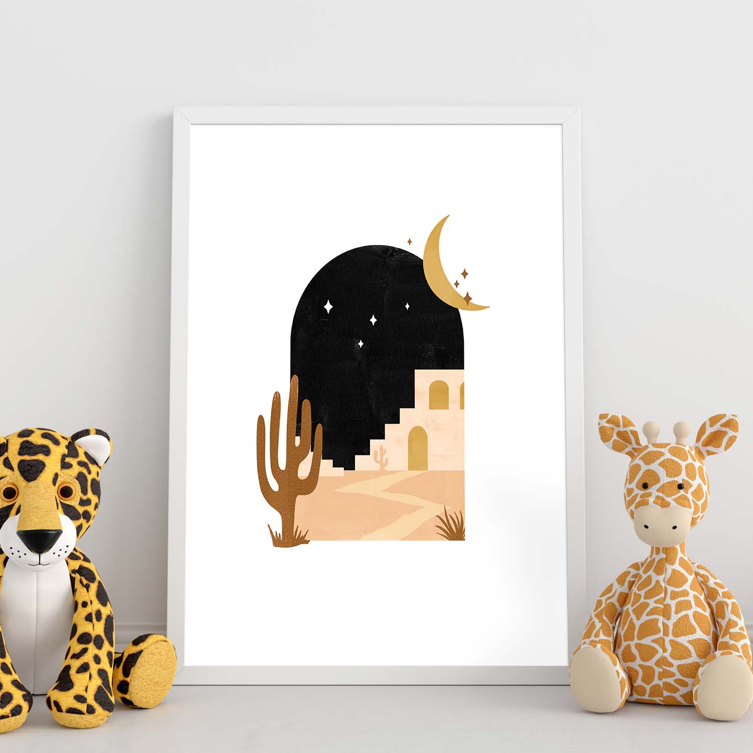 Poster de imágenes de la naturaleza. Dibujos en tonos marrones. 'Naturaleza 14'.-Artwork-Nacnic-Nacnic Estudio SL