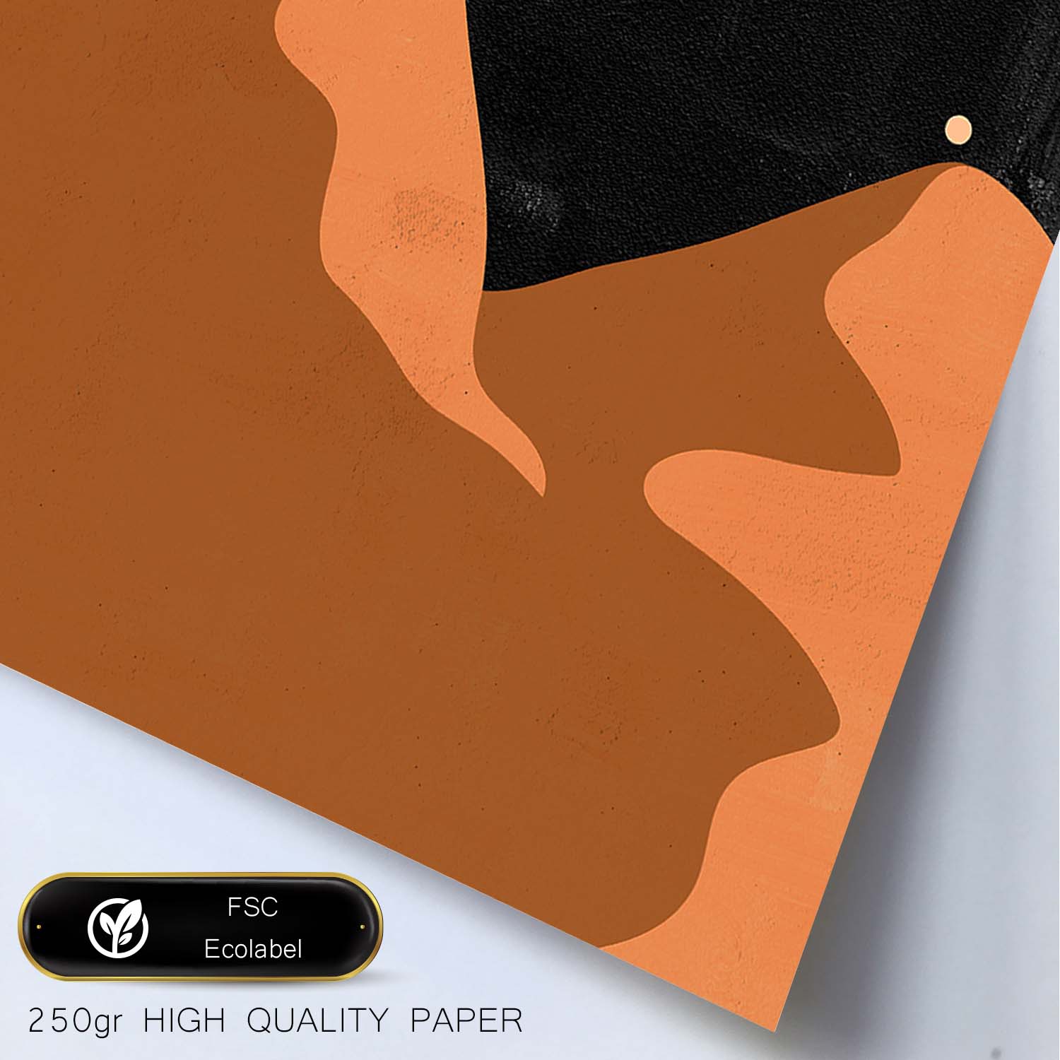 Poster de imágenes de la naturaleza. Dibujos en tonos marrones. 'Naturaleza 17'.-Artwork-Nacnic-Nacnic Estudio SL