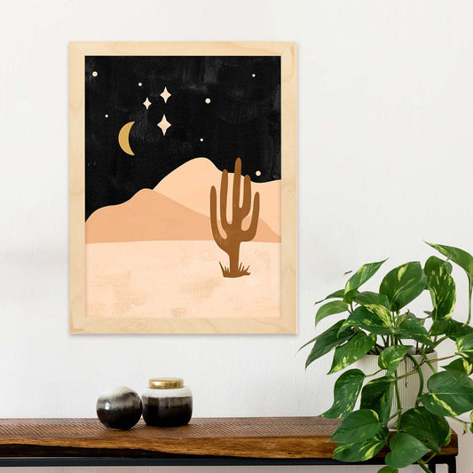 Poster de imágenes de la naturaleza. Dibujos en tonos marrones. 'Naturaleza 1'.-Artwork-Nacnic-Nacnic Estudio SL